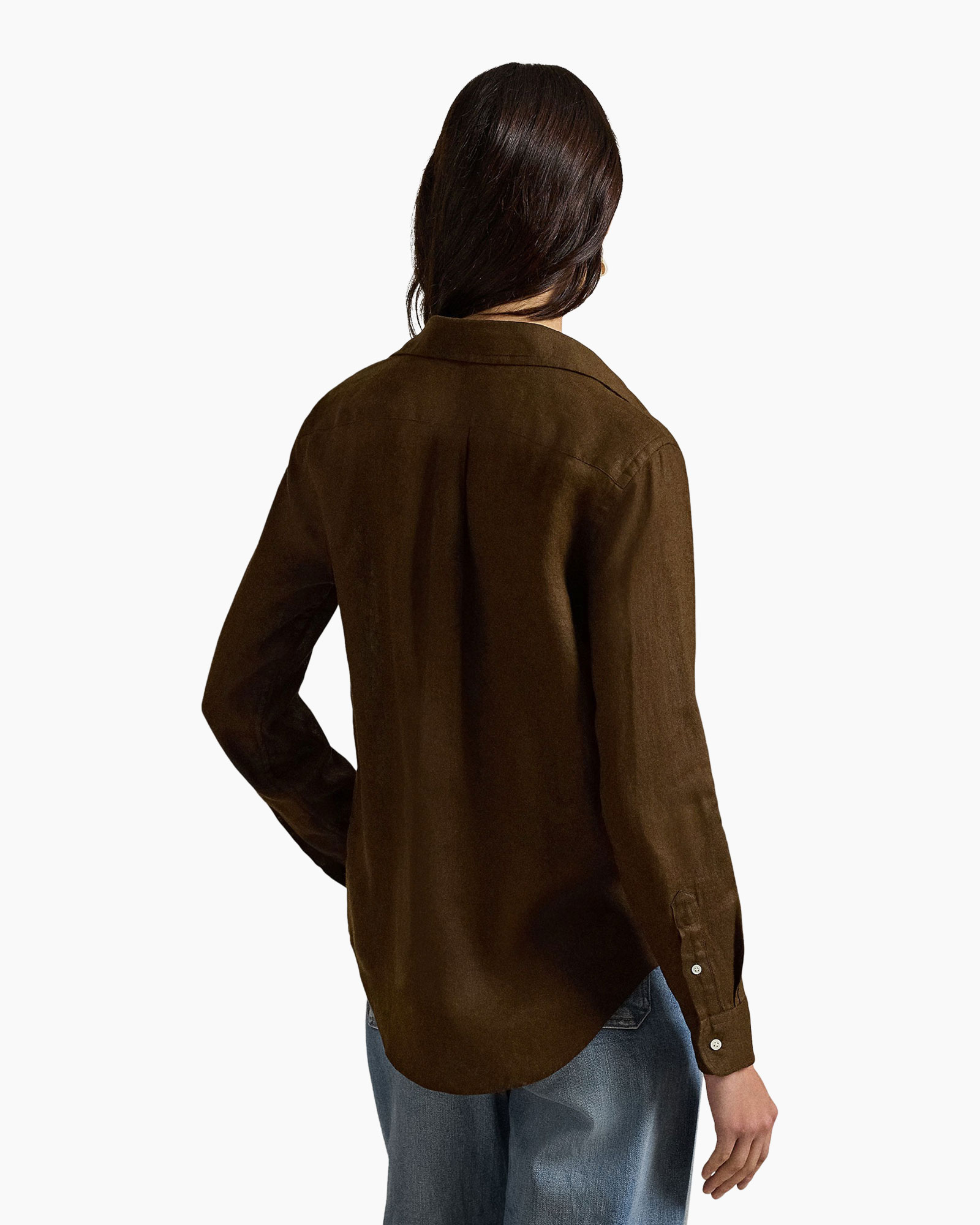 Blouse Classic Donker Bruin