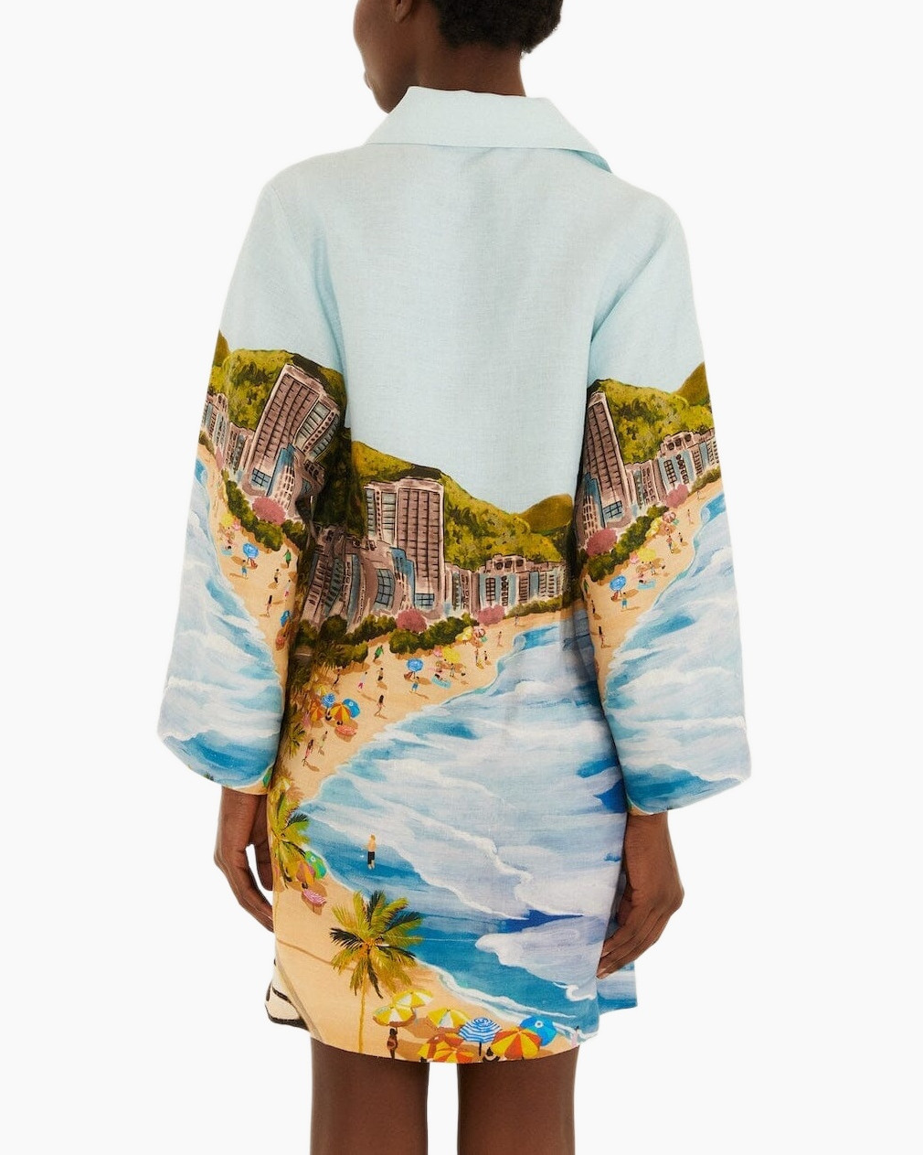 kimono, _wrap jurk, kleurvol, print, riem