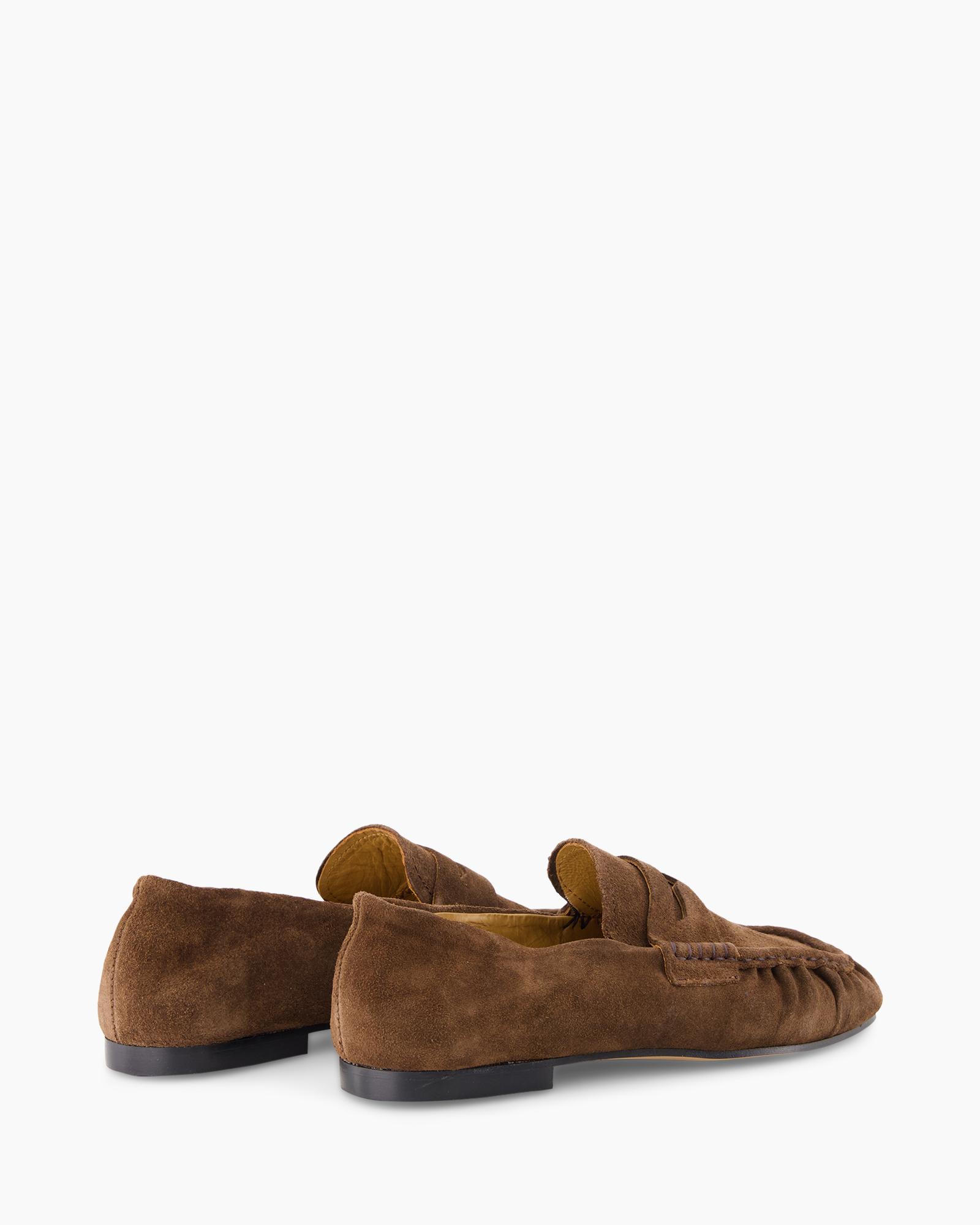 mocassins, pantoffels, bruin, suede, suede moccasins