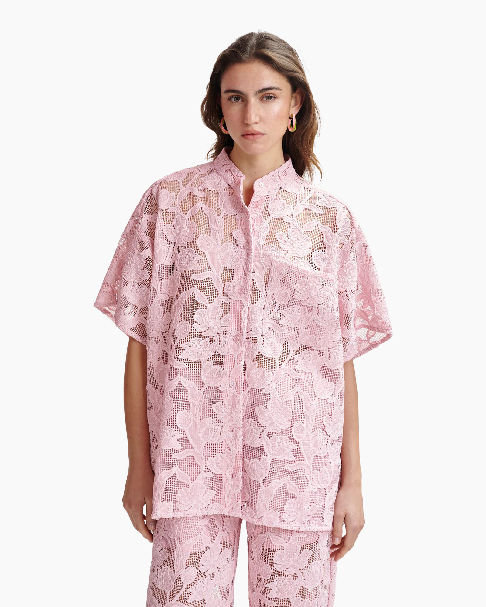 Blouse Hok Roze