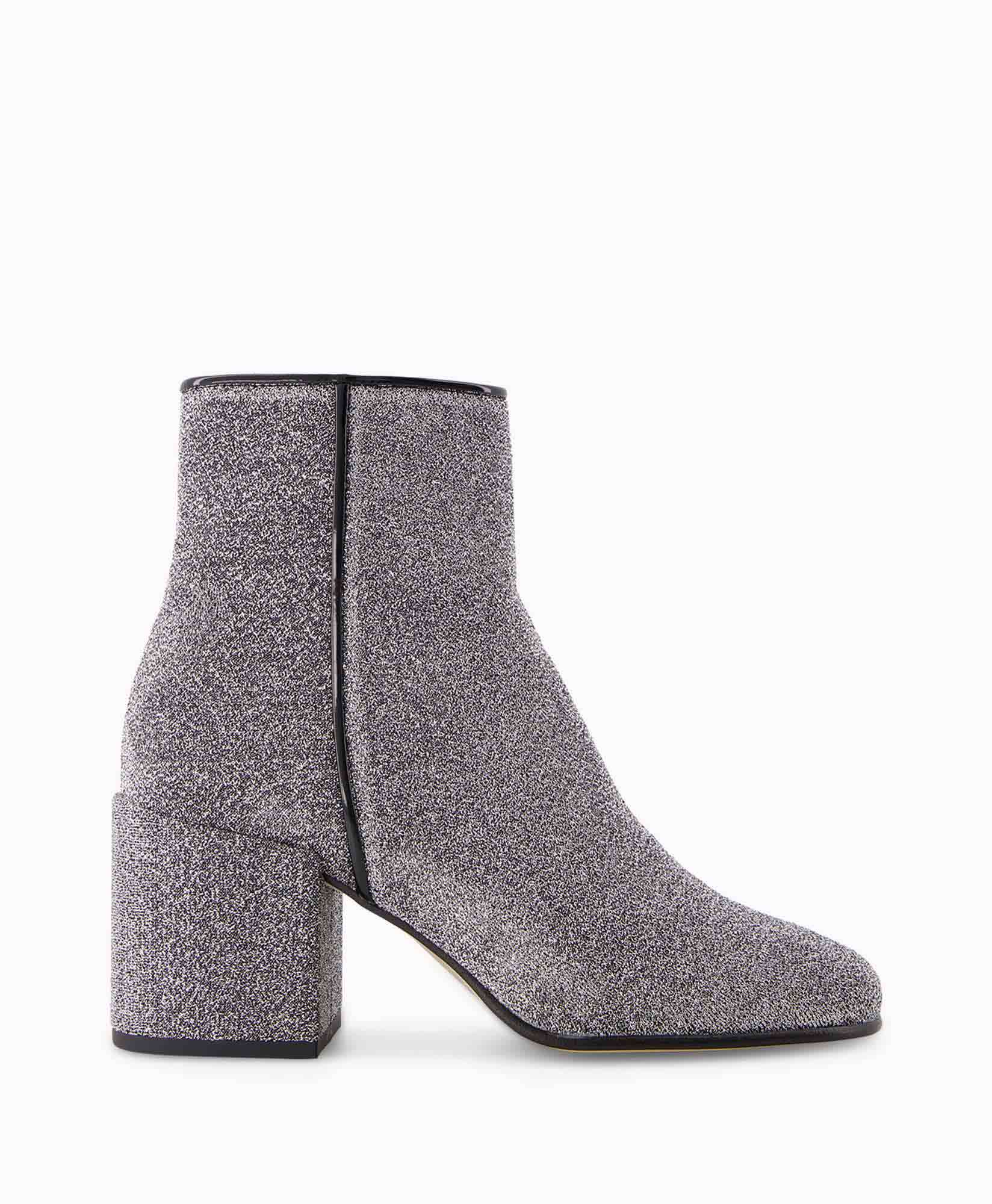 Nubikk Enkellaars Gigi Roma Glitter Grijs