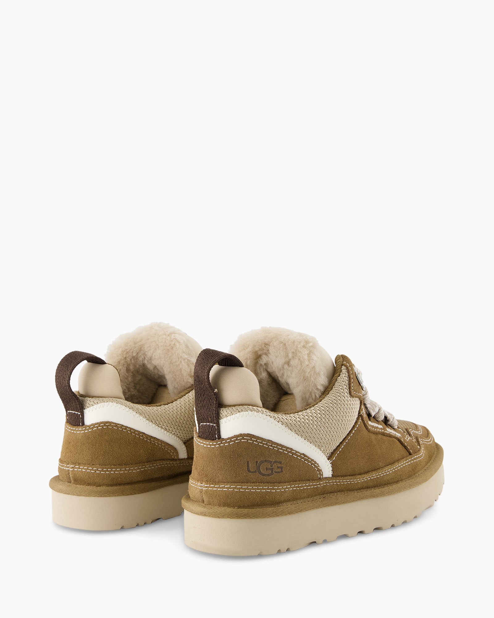 laarzen, enkellaarzen, schapenbont, tan, UGG-achtig, wandelschoenen, suede, kamferzool, bruin