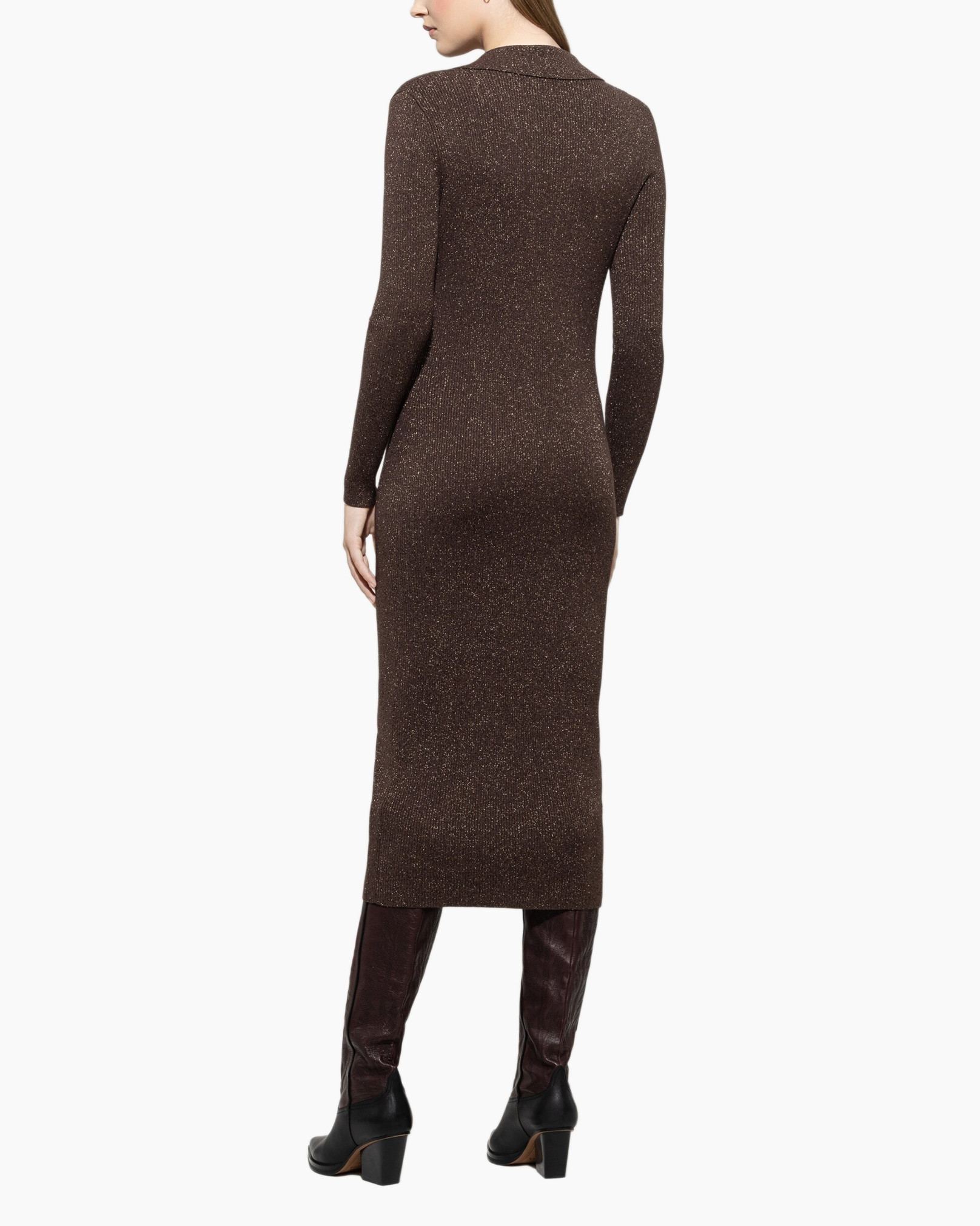 Jurk 728842/5933-0 midden bruin