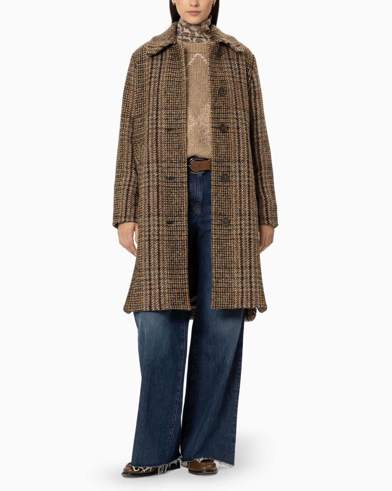 jas, ruitjes, lange jas, tweed, broeken