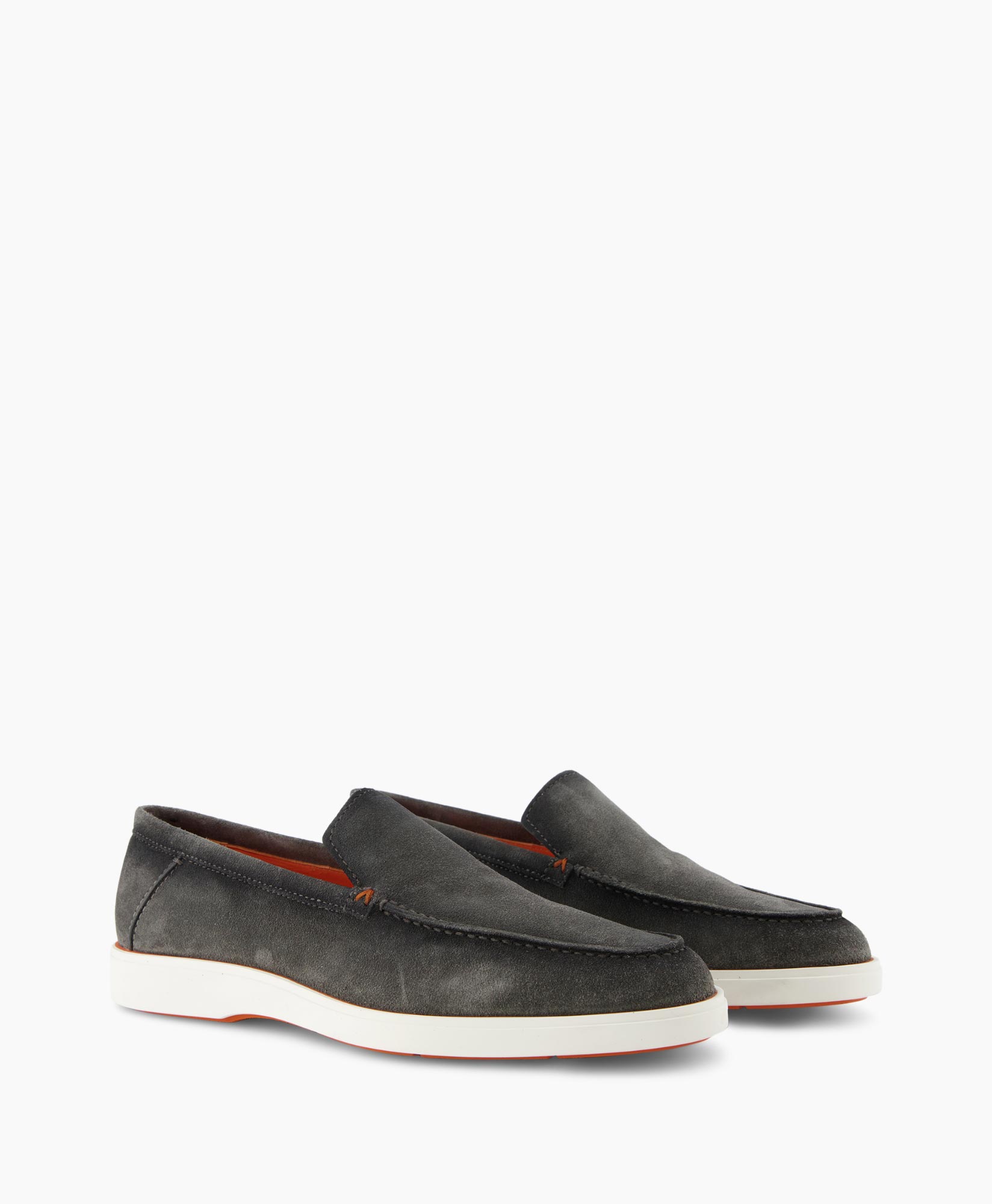 Santoni Loafer Drain Grijs