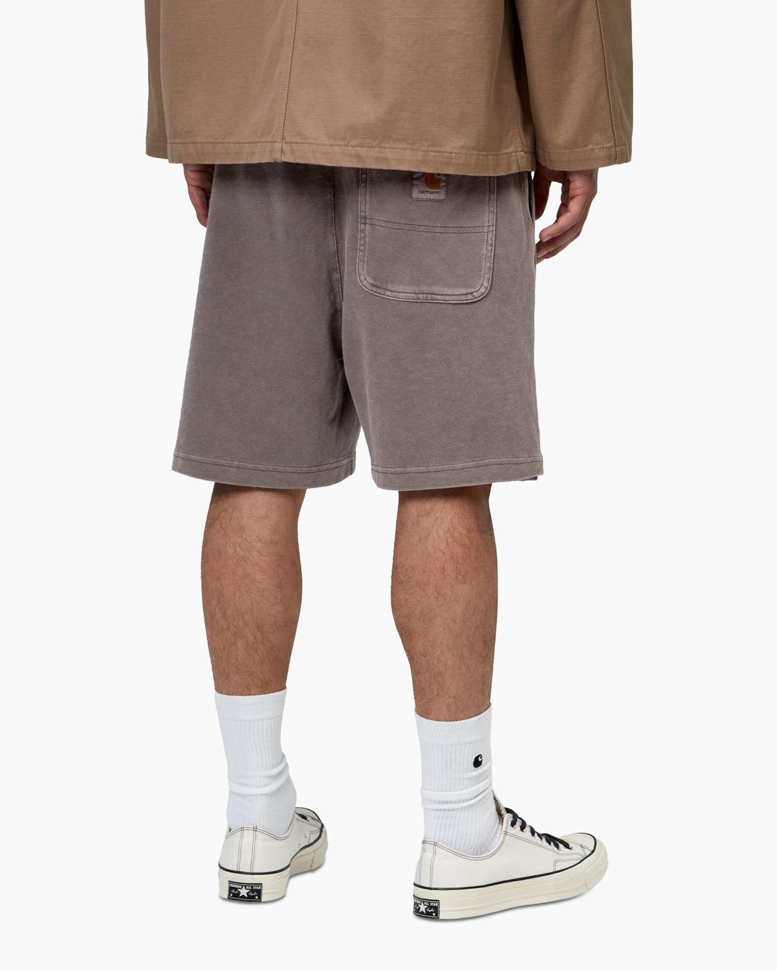 shorts, zakelijke broekzak?, rugzak?, grijs, knielengte