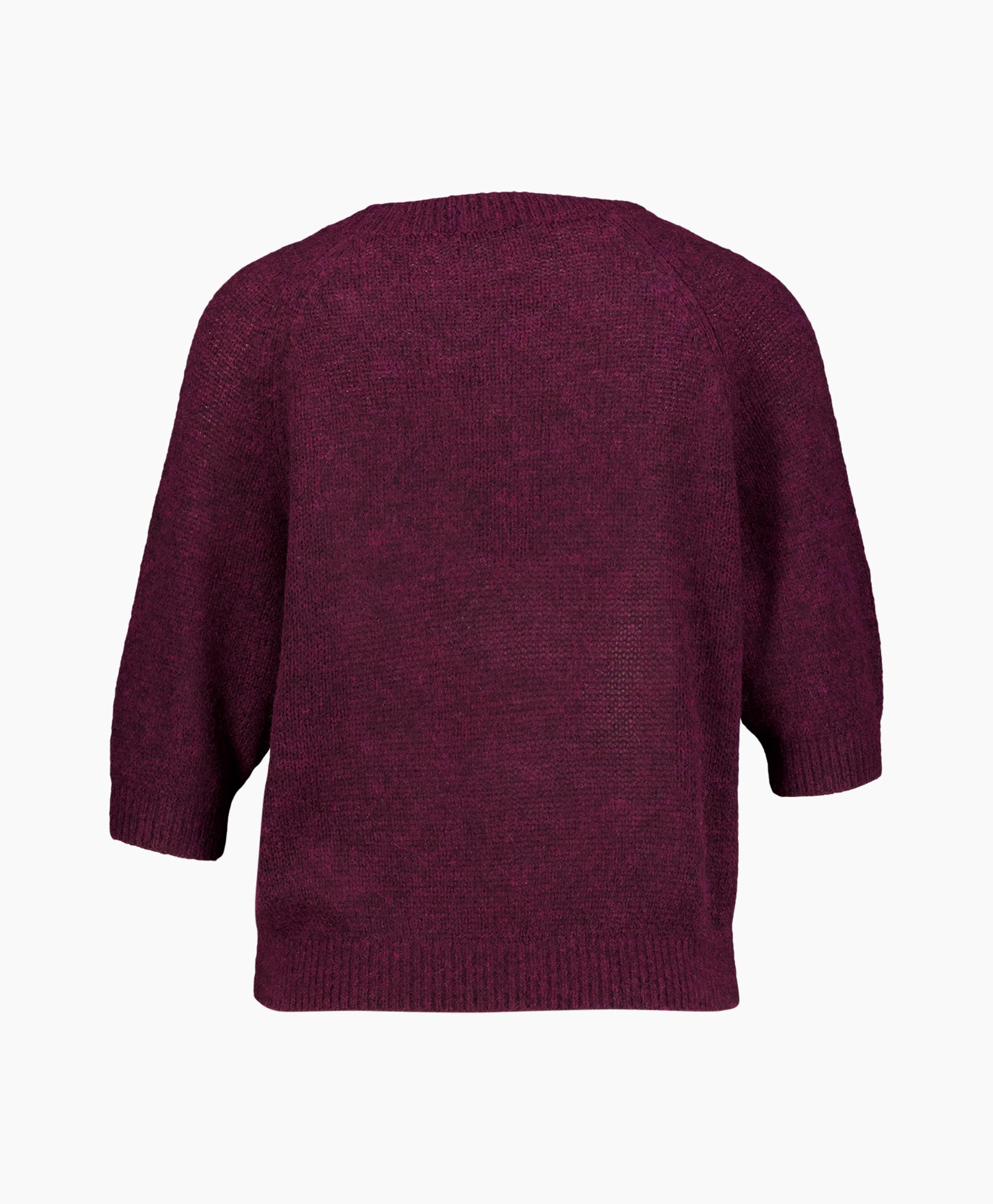 trui, breiwerk, pullover, langermouw, bordeaux