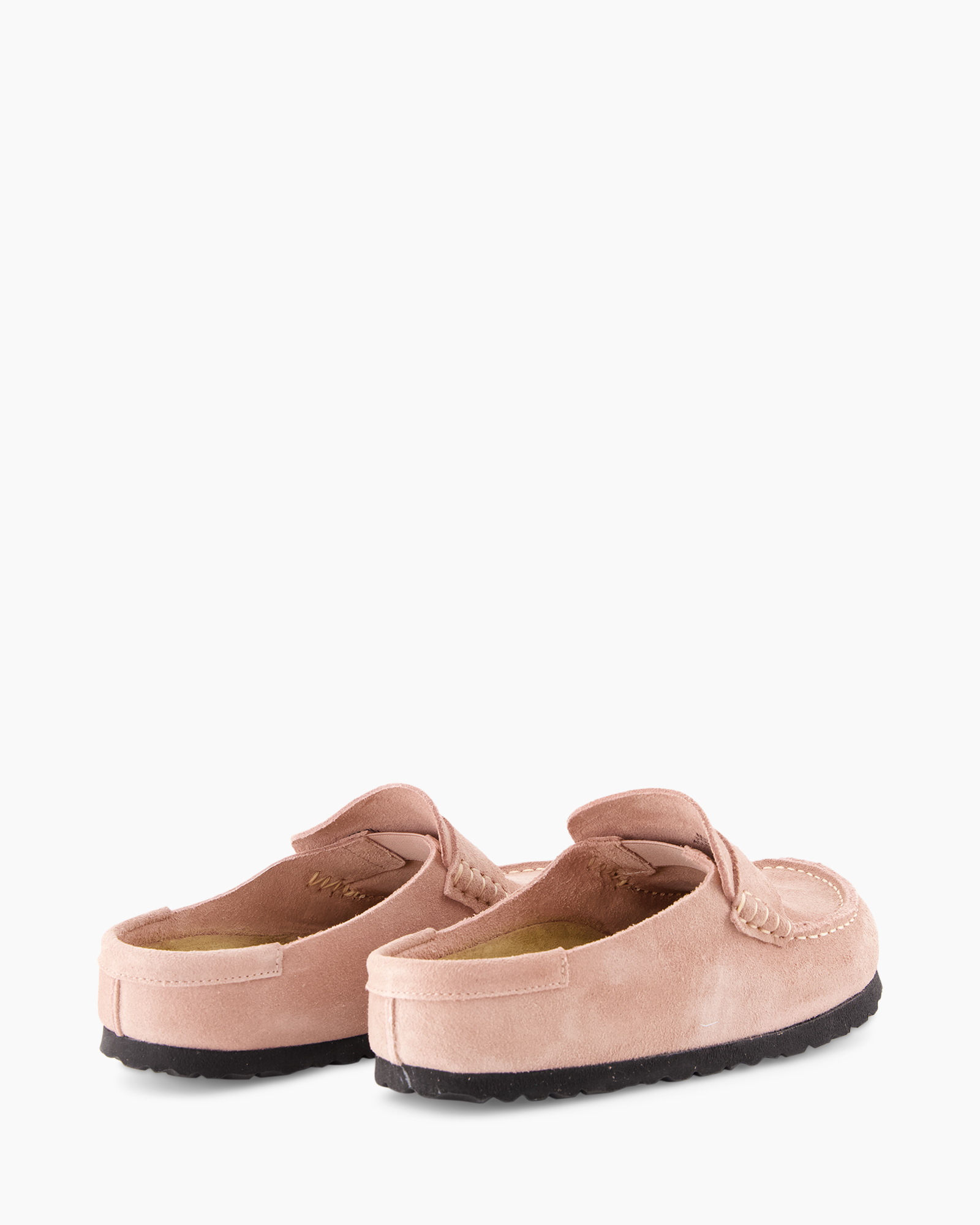 pantoffels, moccasini, roze, suede, slip-ons