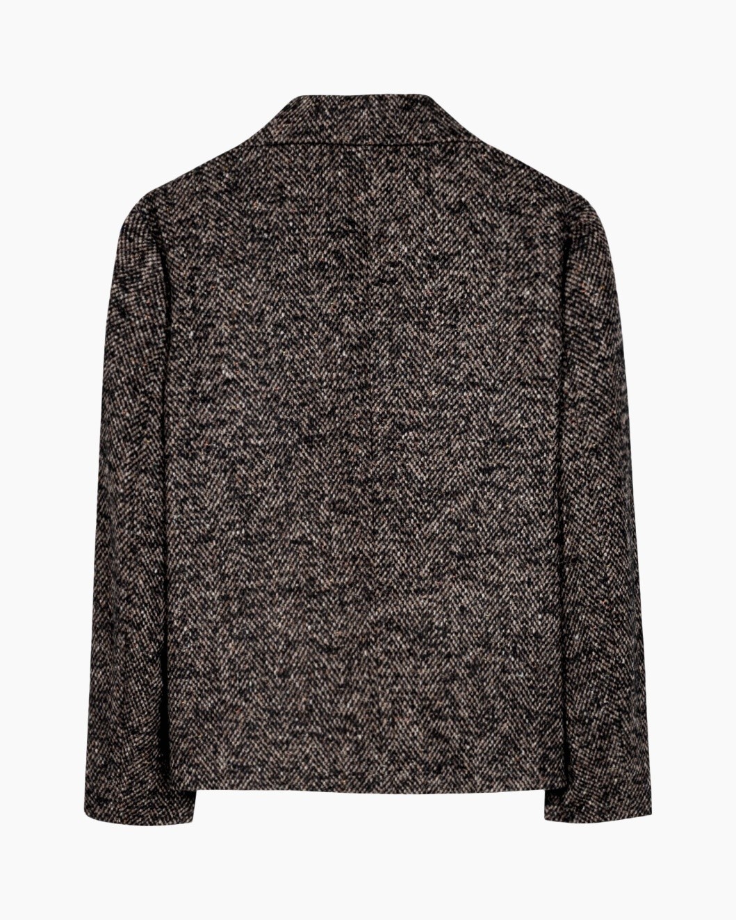 jas, textuur, tweed, middeldik, langemouw