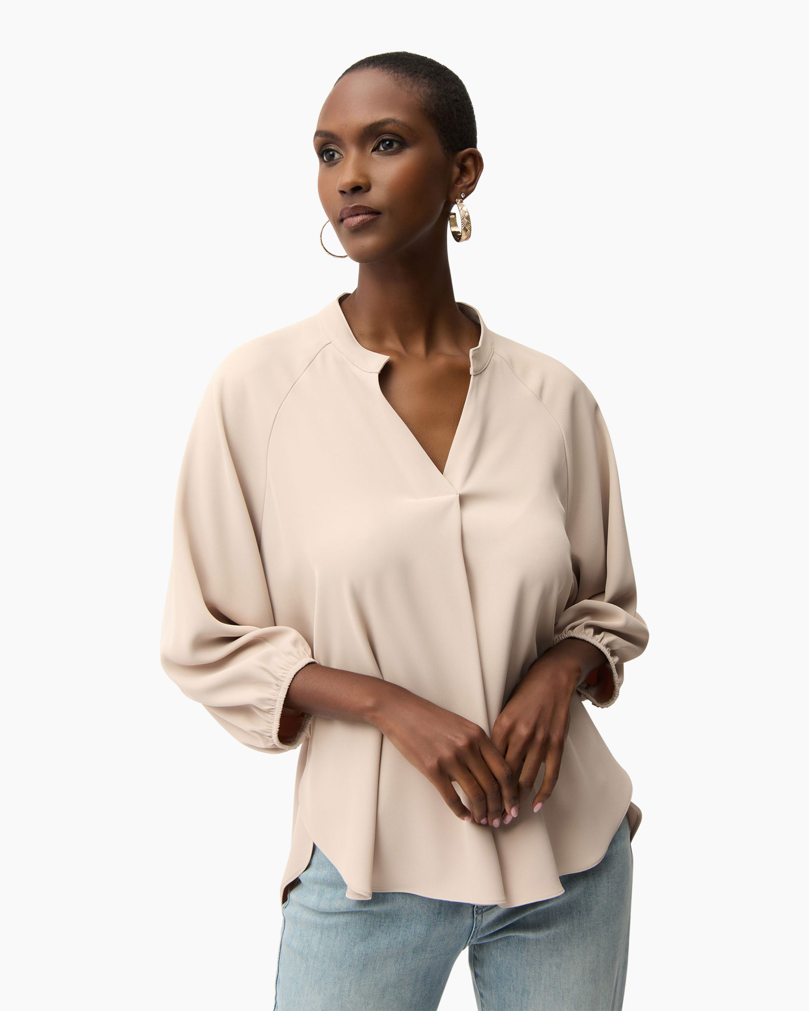 Blouse, Long Sleeve, Adult, Person, Woman