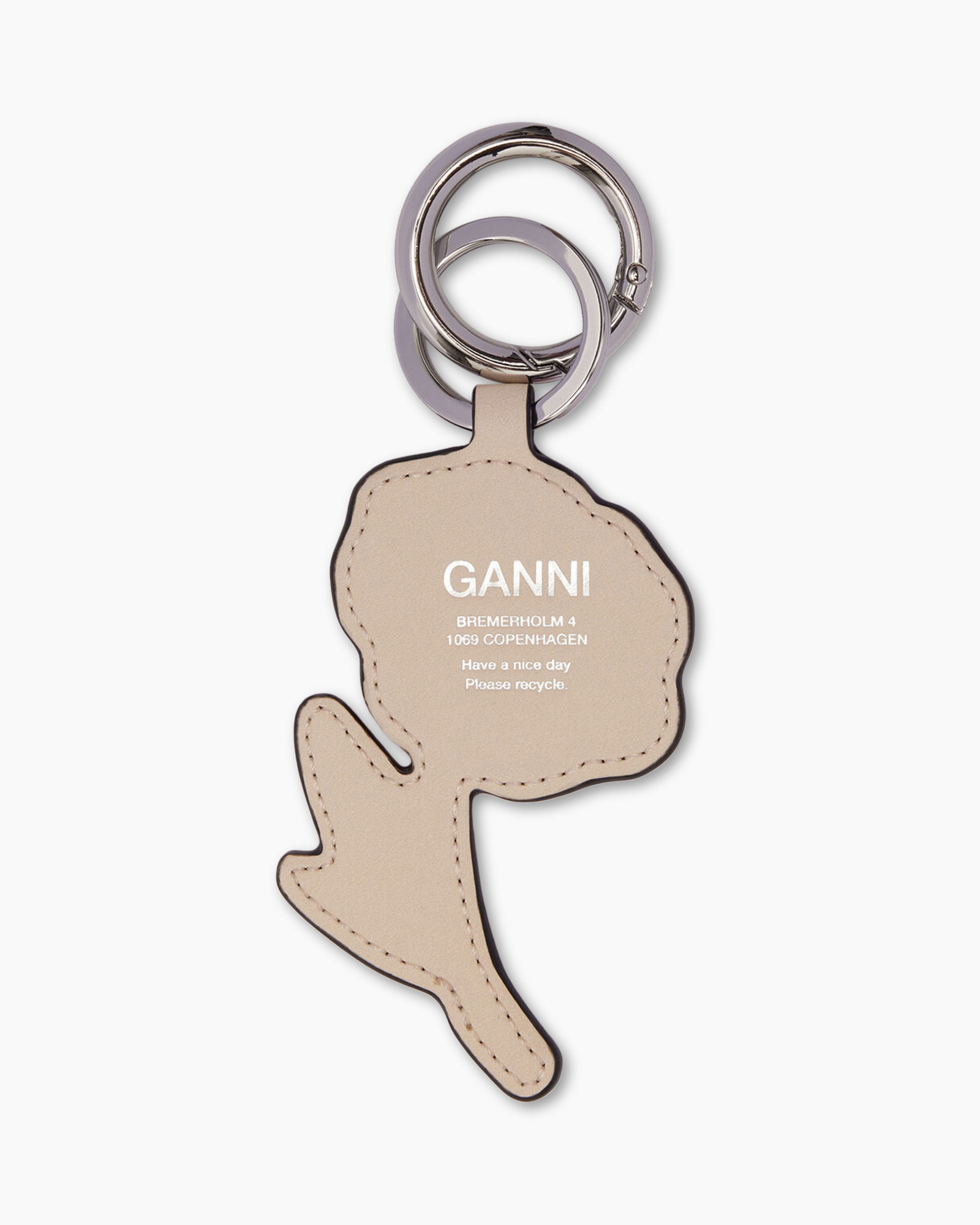 Diversen Flower Keyring Ecru