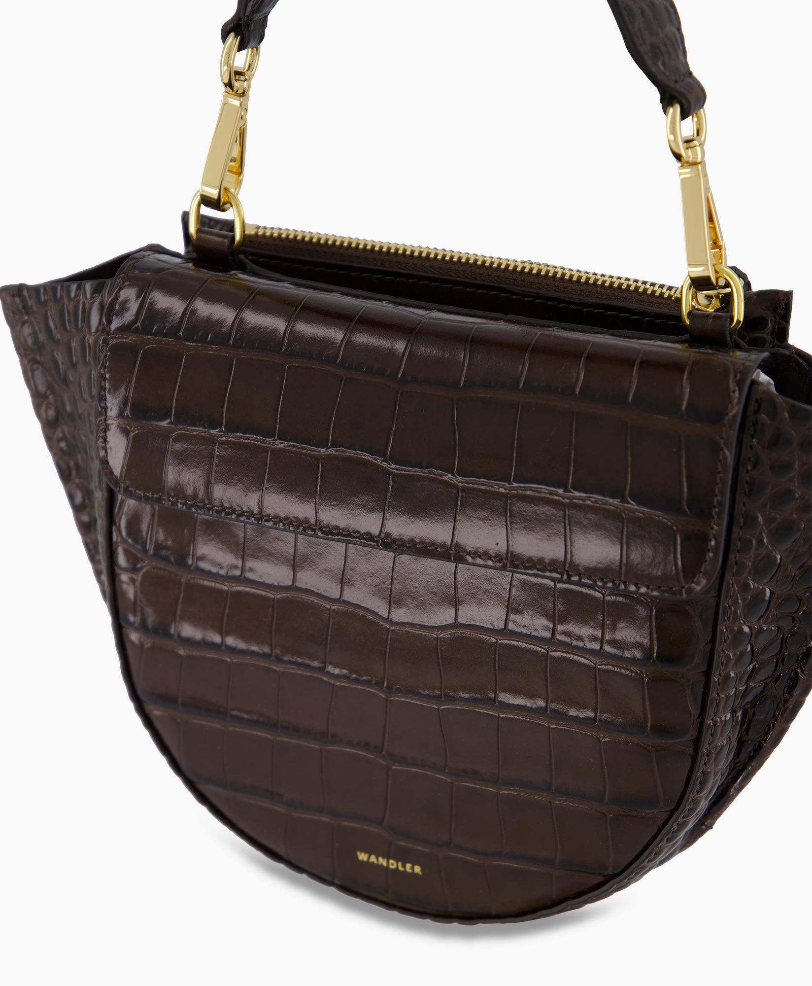 Crossbody Tas Hortensia Mini Donker Bruin