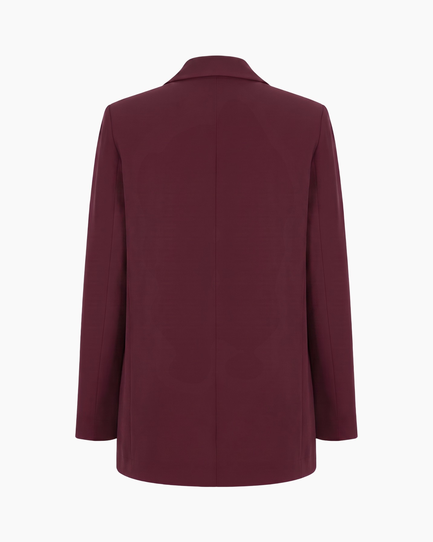 Blazer, Bordeauxrood, Eén knoop, Reverskraag, Lange mouw