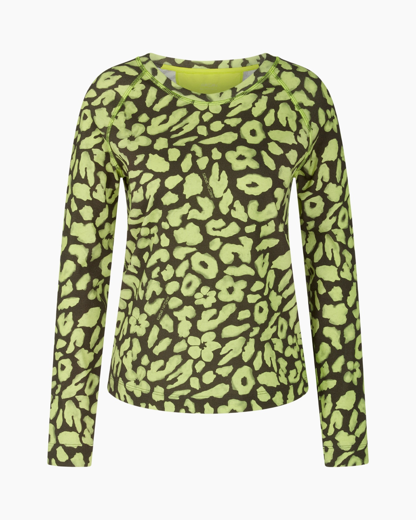 sweater, long-sleeve, leopard pattern, knit, green