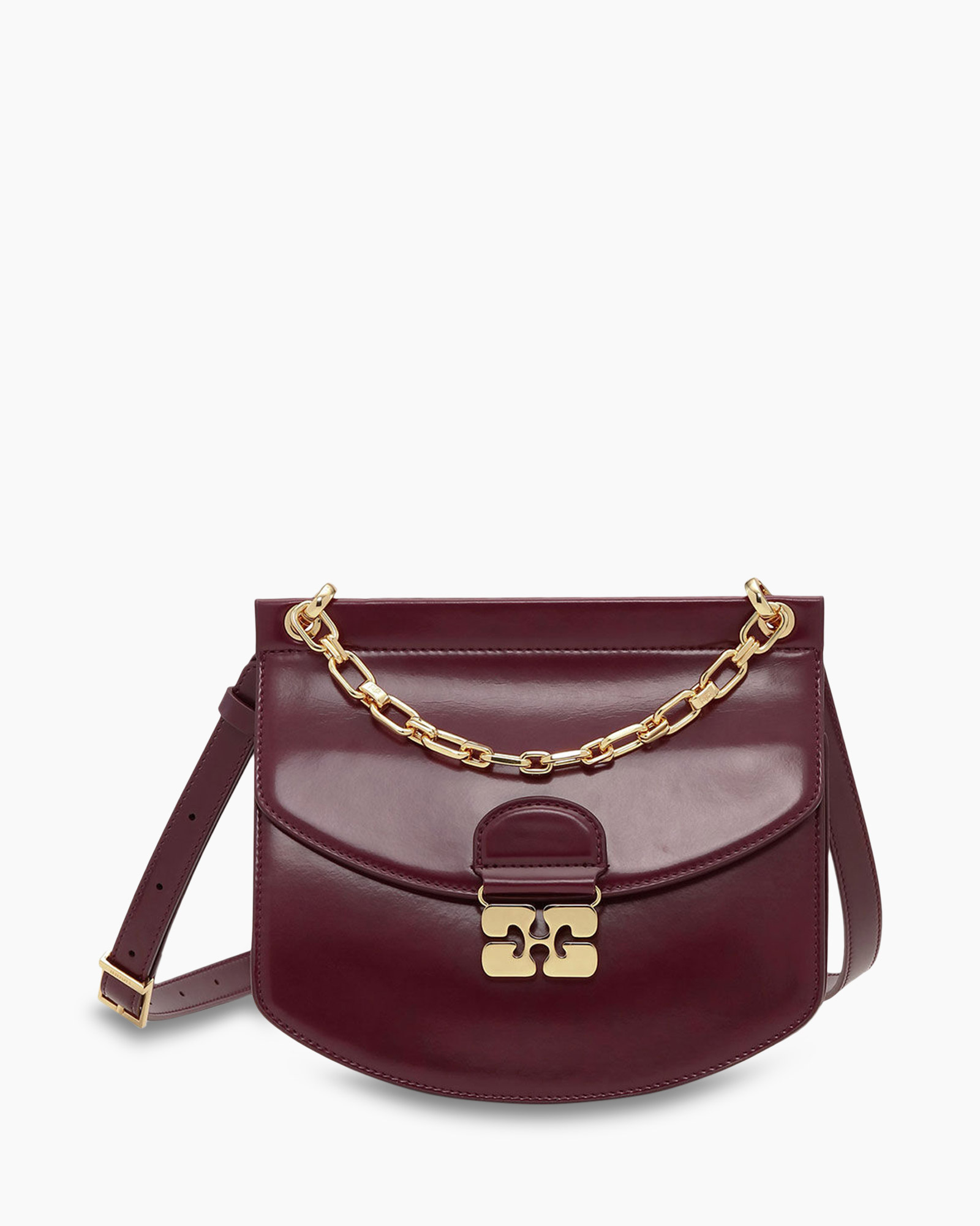 Crossbody Tas Apo-g Small Box Chain Bruin