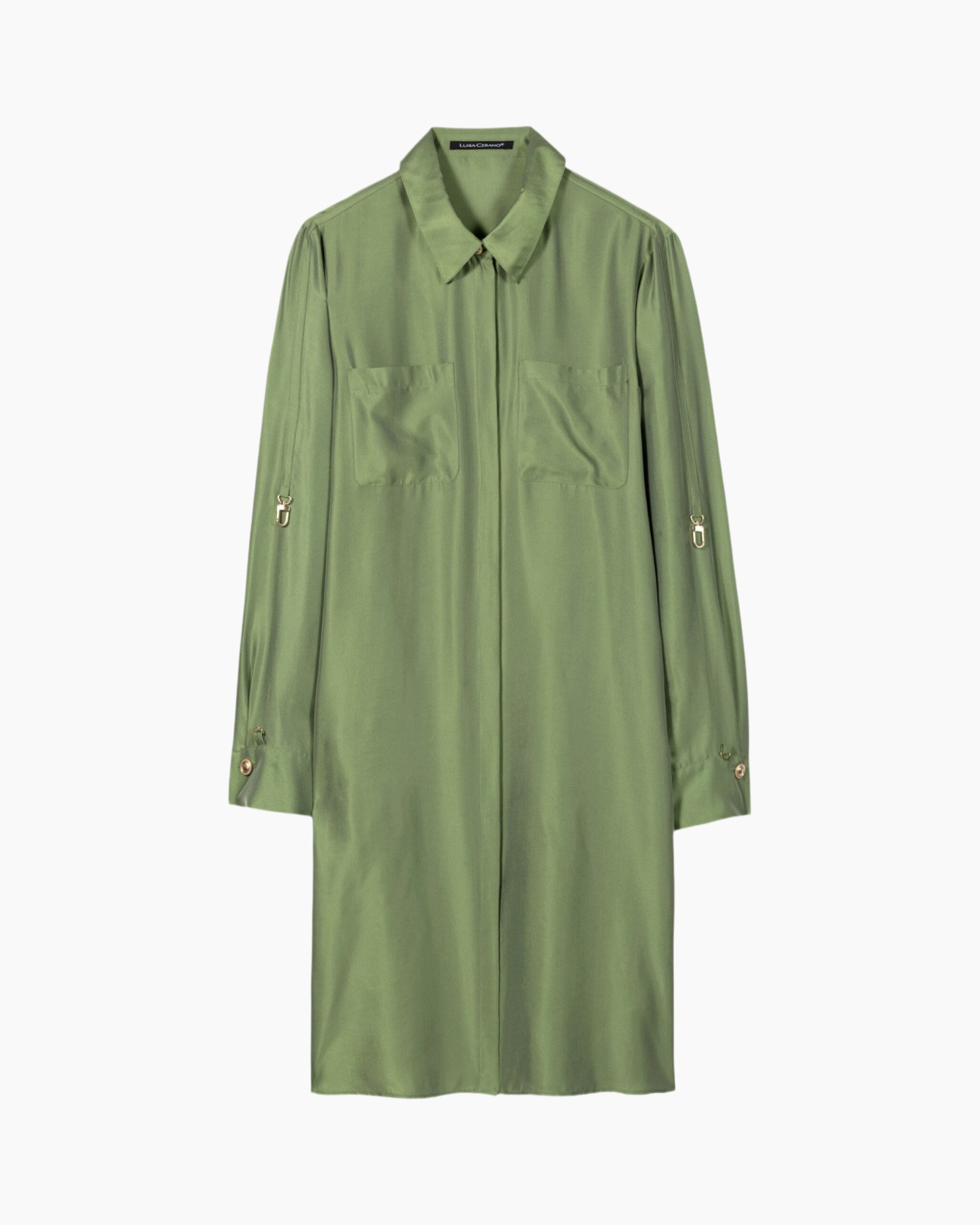 jurk, hemdjurk, groen, lang_mouw, zakken