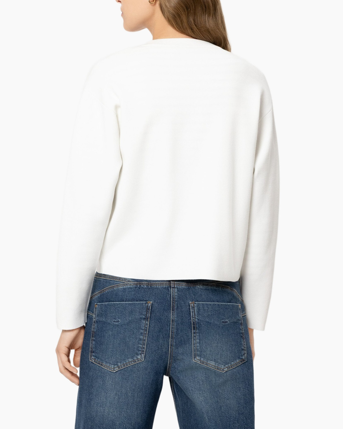 Coat, Jacket, Blazer, Sweater, Jeans