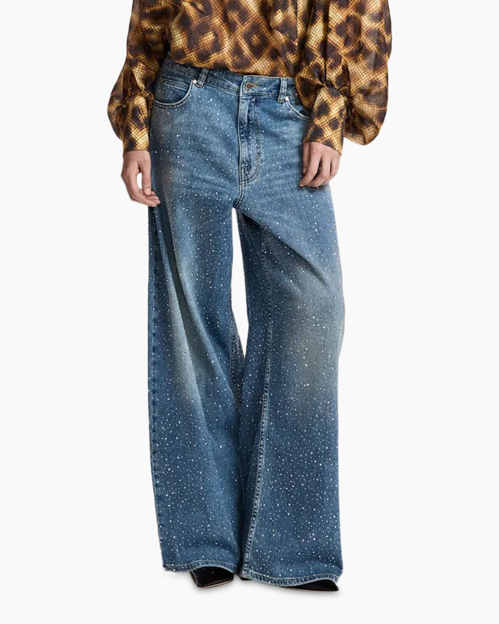 spijkerbroek, wijdte-ulg, stone wash, vlekken, denim
