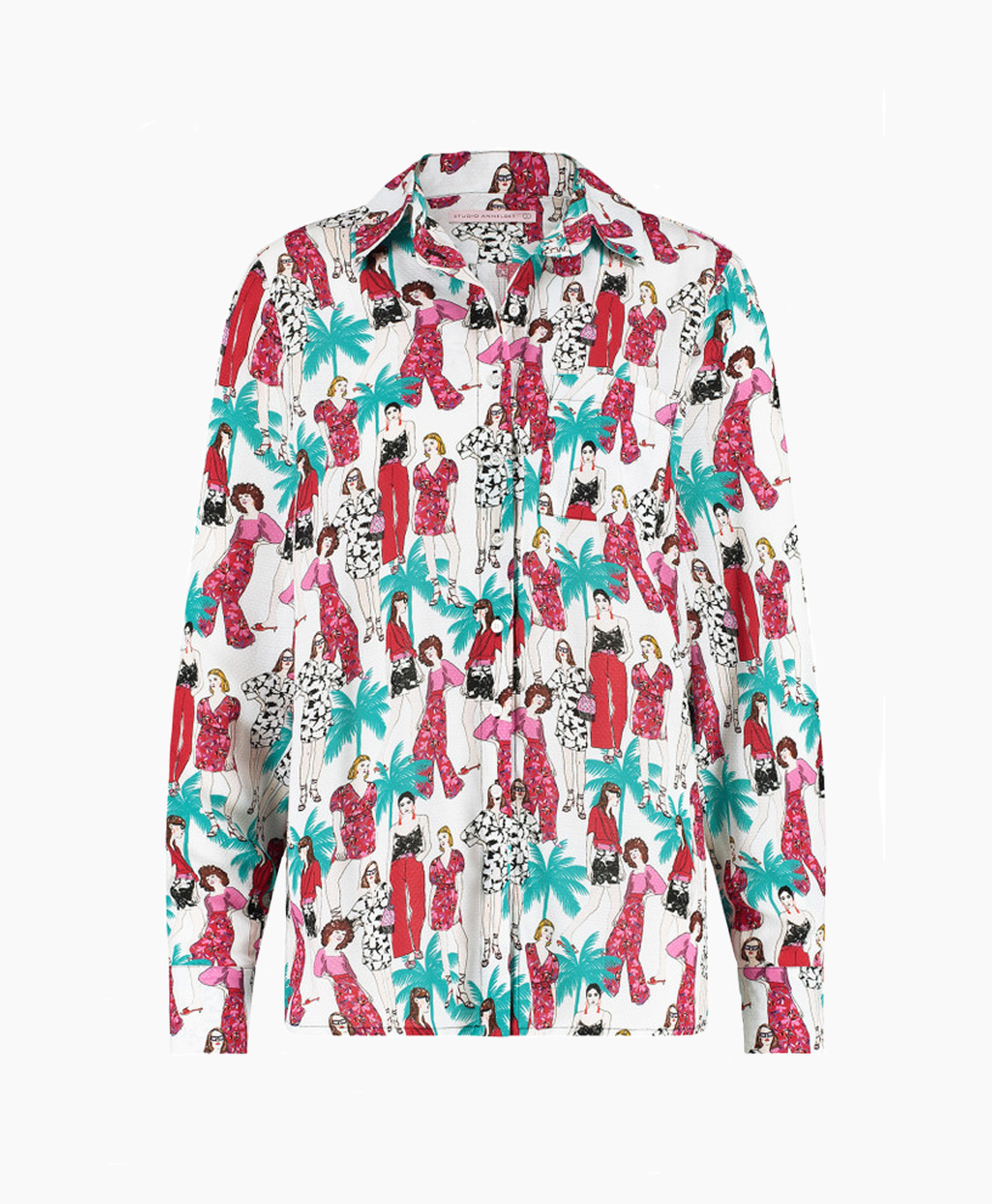 Studio Anneloes Blouse Bowie People Crepe Blouse COMBO L