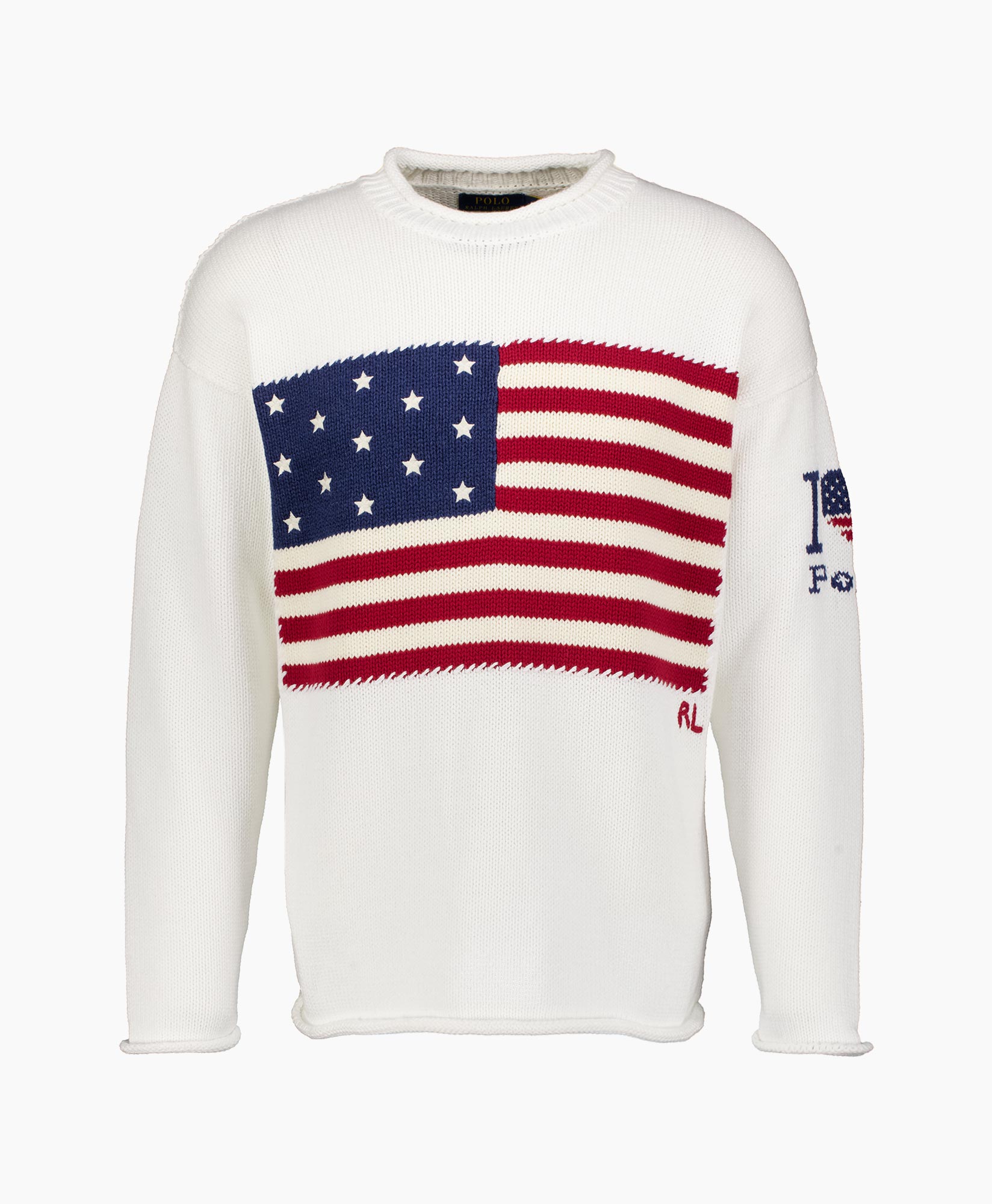 Pullover Cotton Flag Wit