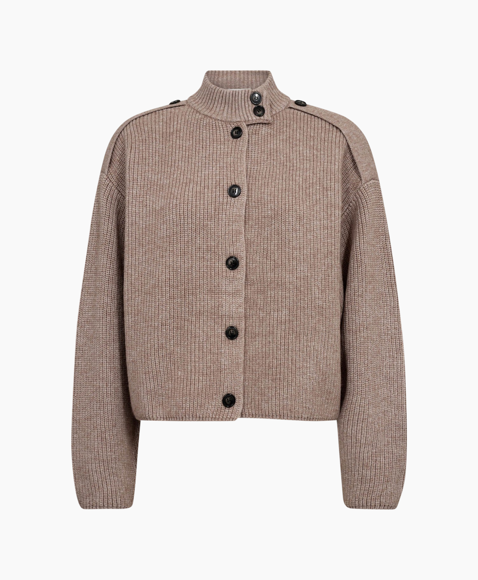 cardigan, breipolk, knit, knopjes, beige