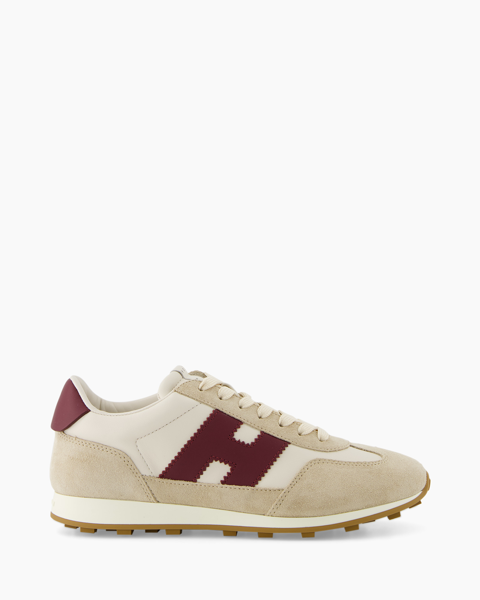 schoen, sneaker, lasergesproken-blok?, beige, rood-logo