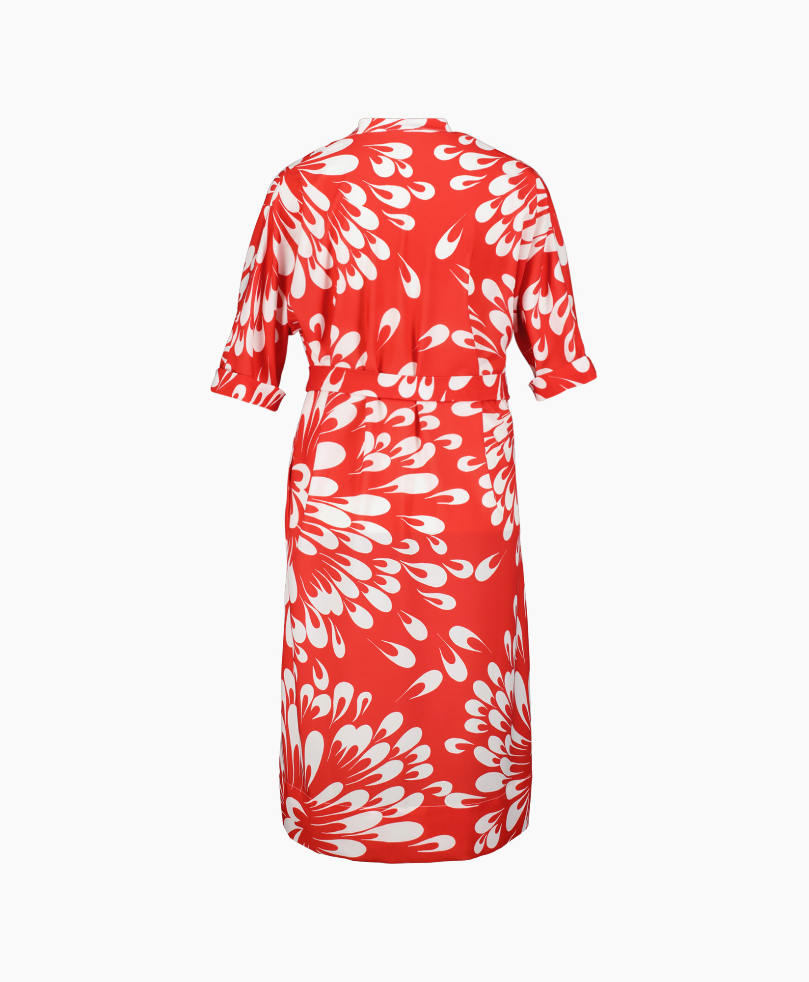 Trvl Drss Midi Jurk 01-t1207 43y Rood dessin