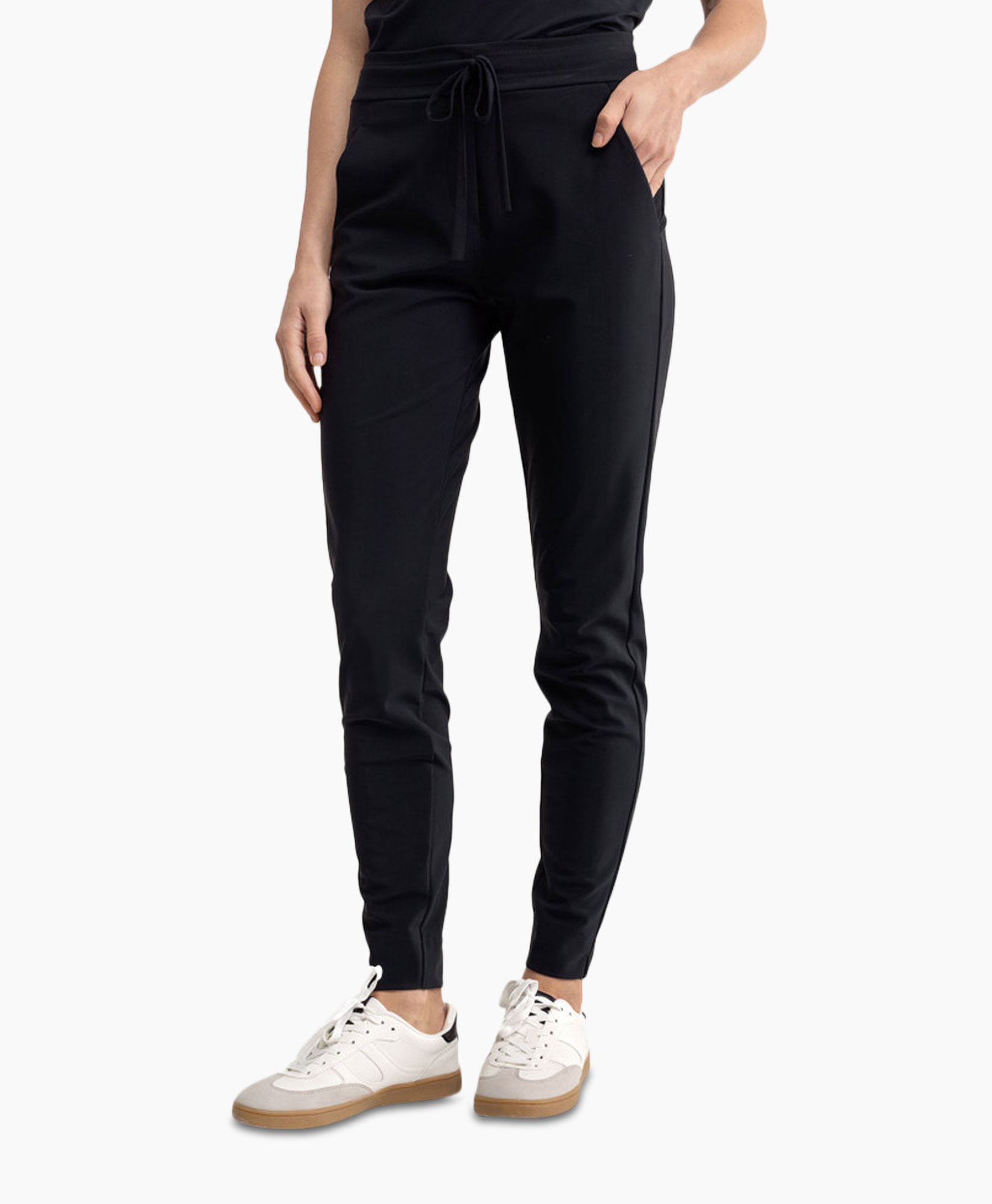 Broek Downstairs Bonded Trousers Zwart dessin
