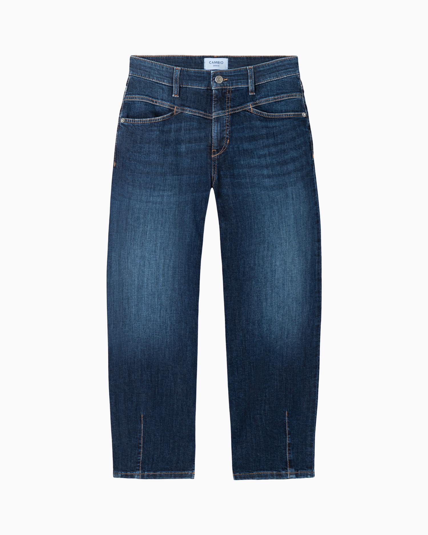 spijkerbroek, denim, broek, blauw, rechte pijp