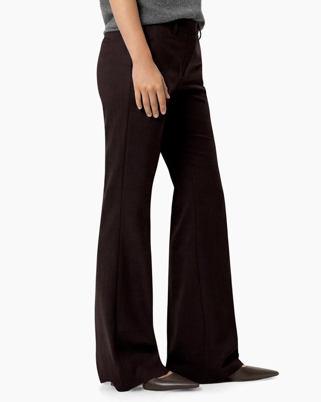 broeken, pantalon, wijdelige, zwart, zakelijk-casual