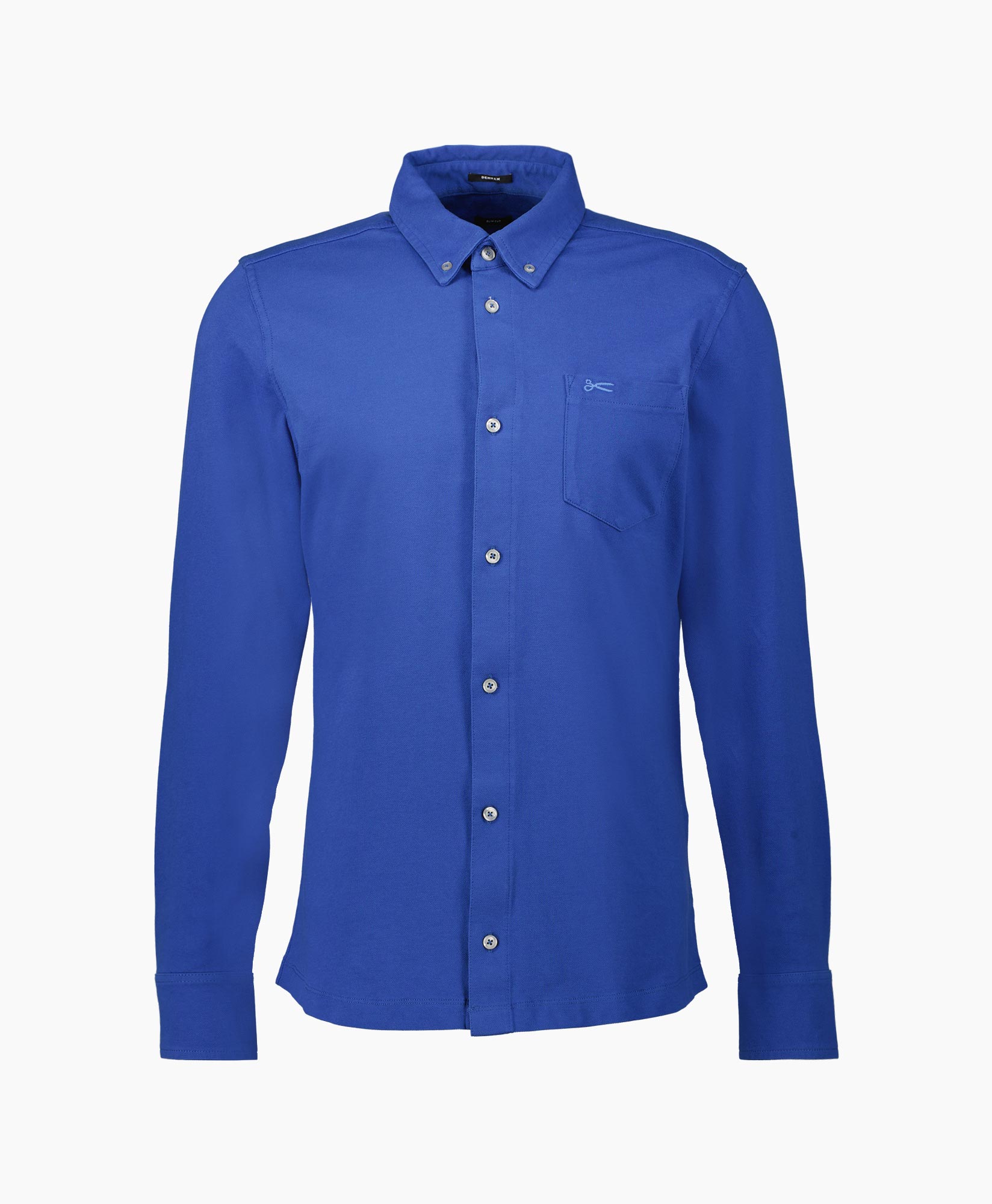 Denham Overhemd Bridge Shirt Sips Blauw