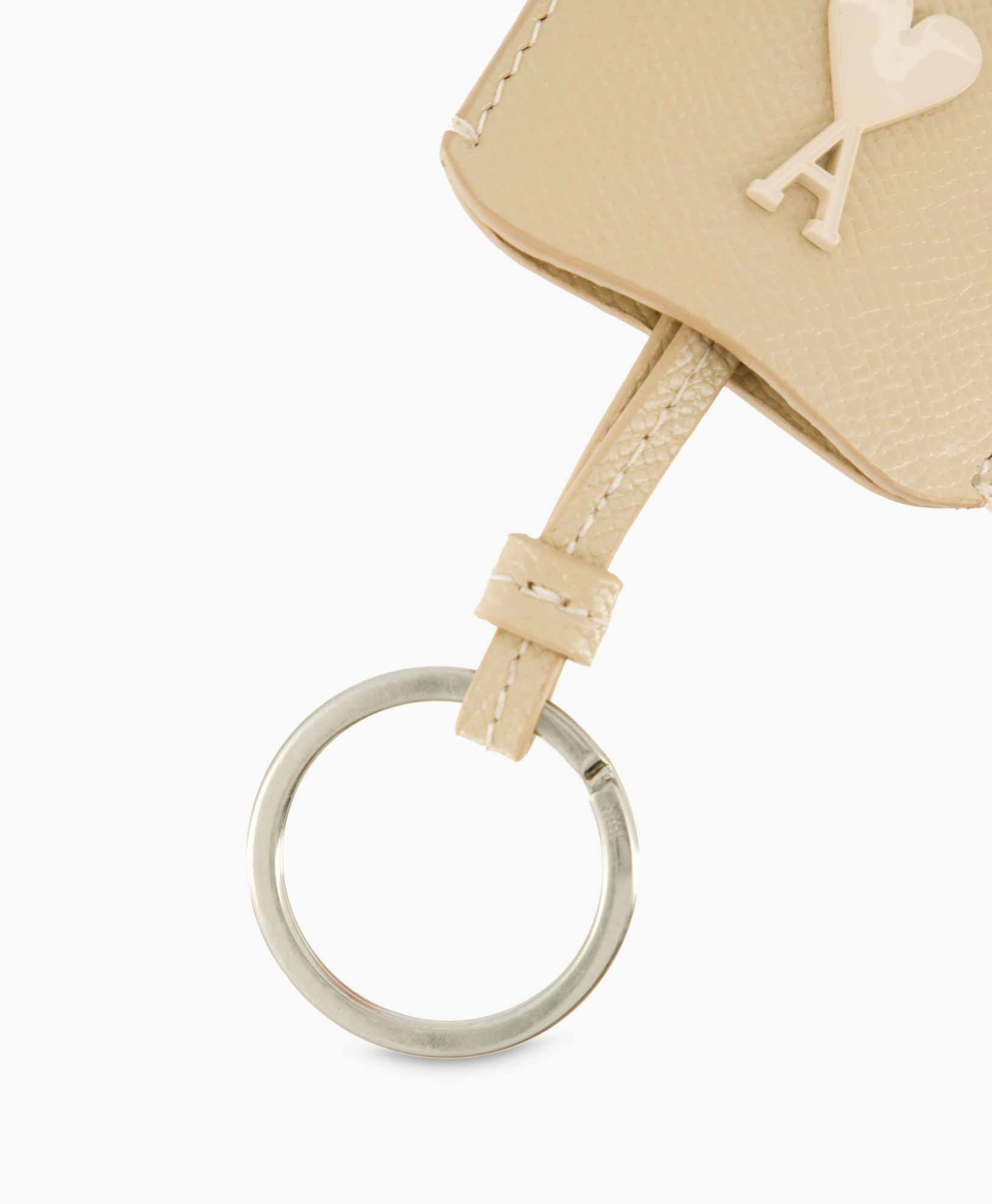 Ami Diversen Adc Cloche Keyring Leather Rose