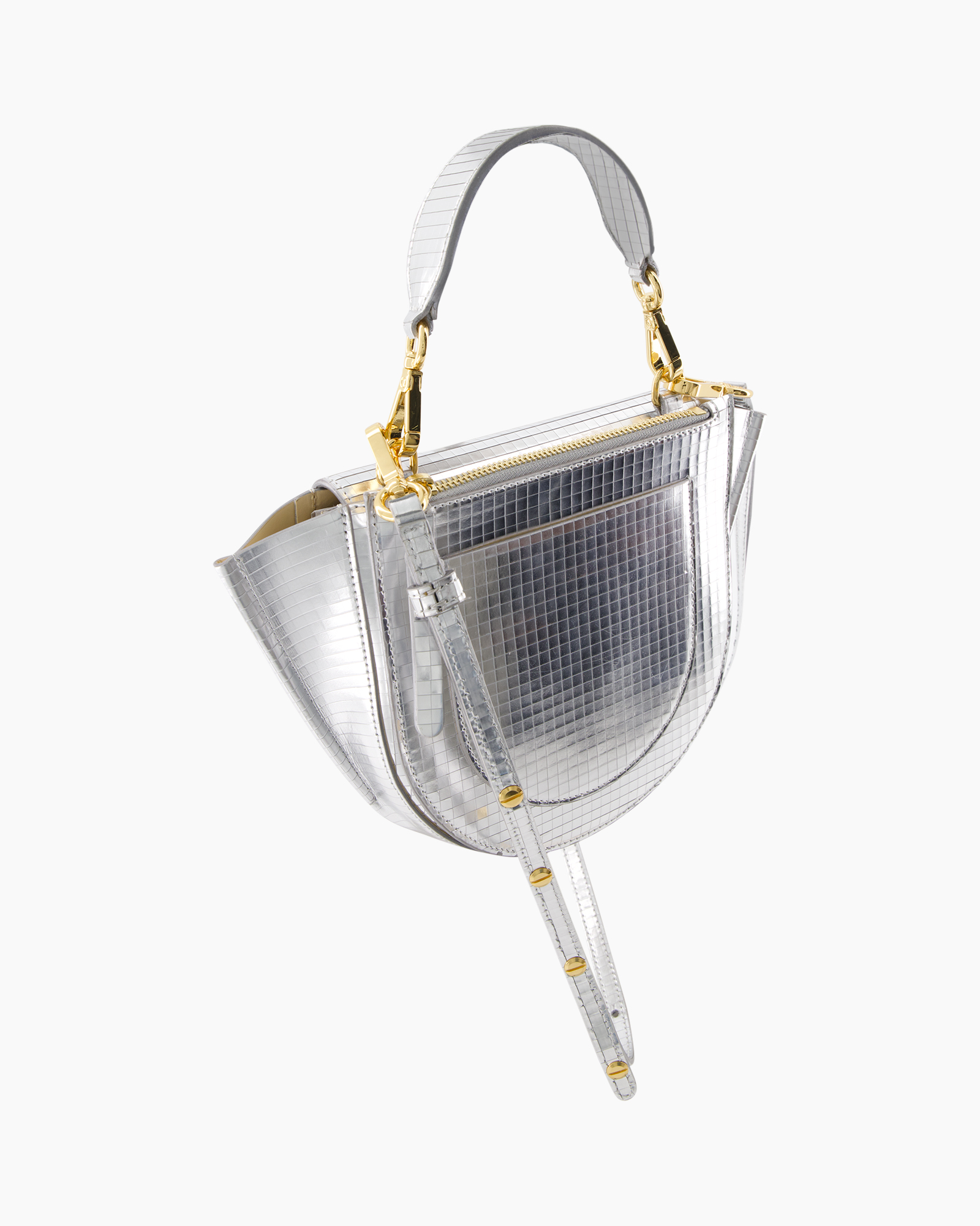Crossbody Tas Hortensia Mini Zilver