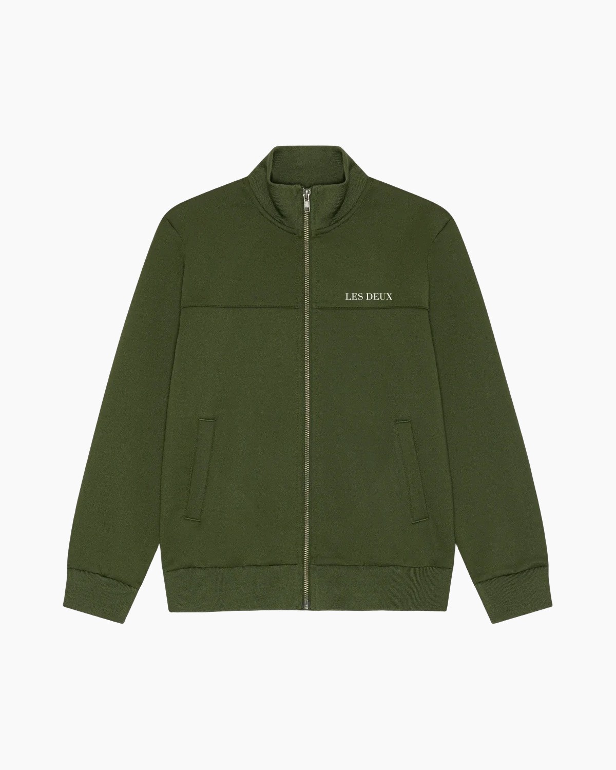 jas, rits, groen, kraagloos?, zakken