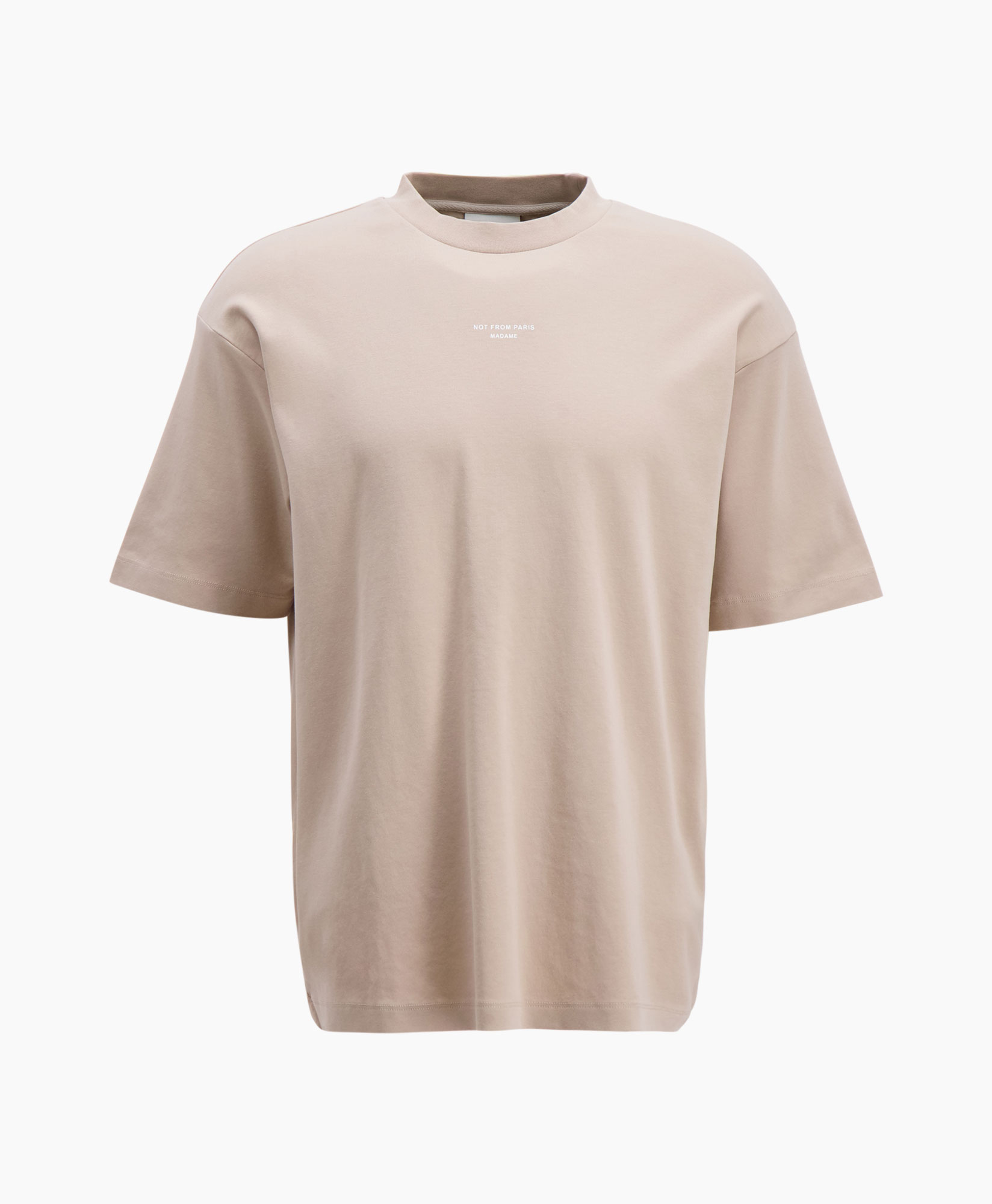 Drole De Monsieur T-shirt Korte Mouw Le T-shirt Nf Beige
