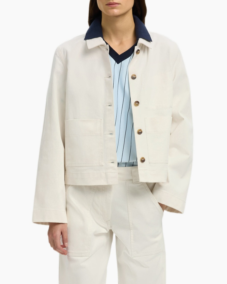 jacket, casual, beige, kraag, zakken