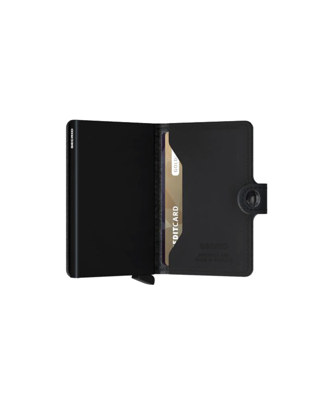 Secrid Diversen Miniwallet Perforated Black Zwart