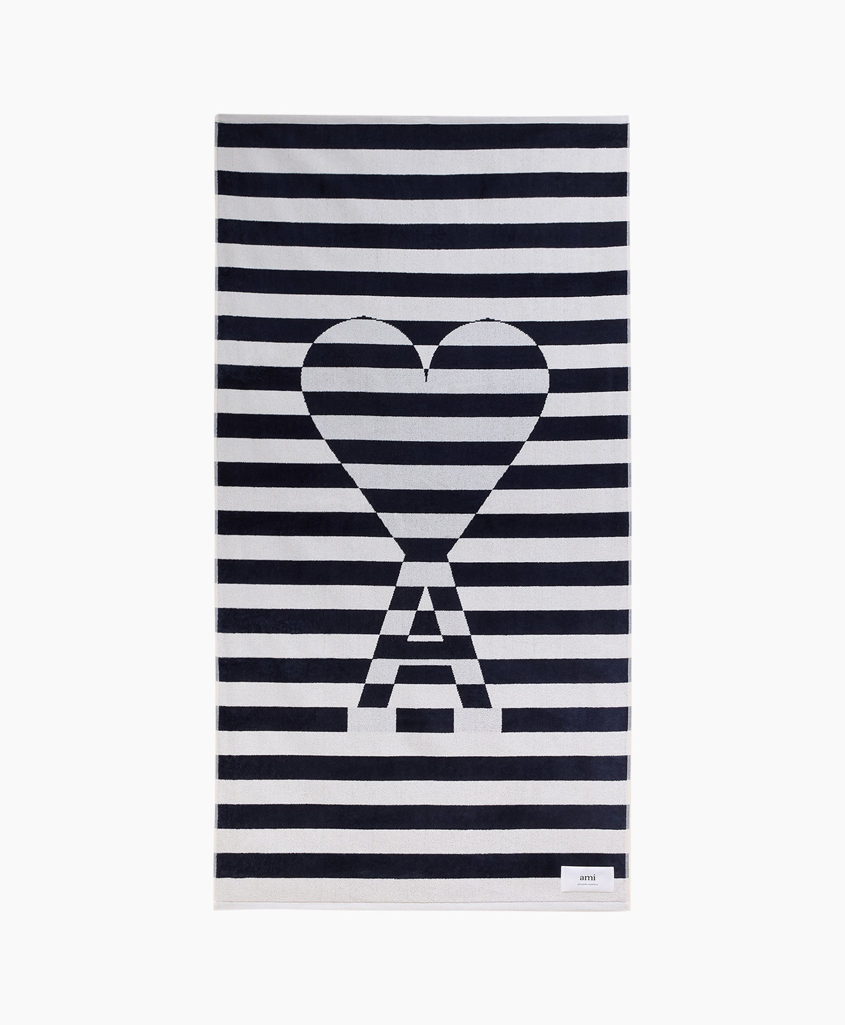 Diversen Adc Striped Beach Towel Zwart dessin