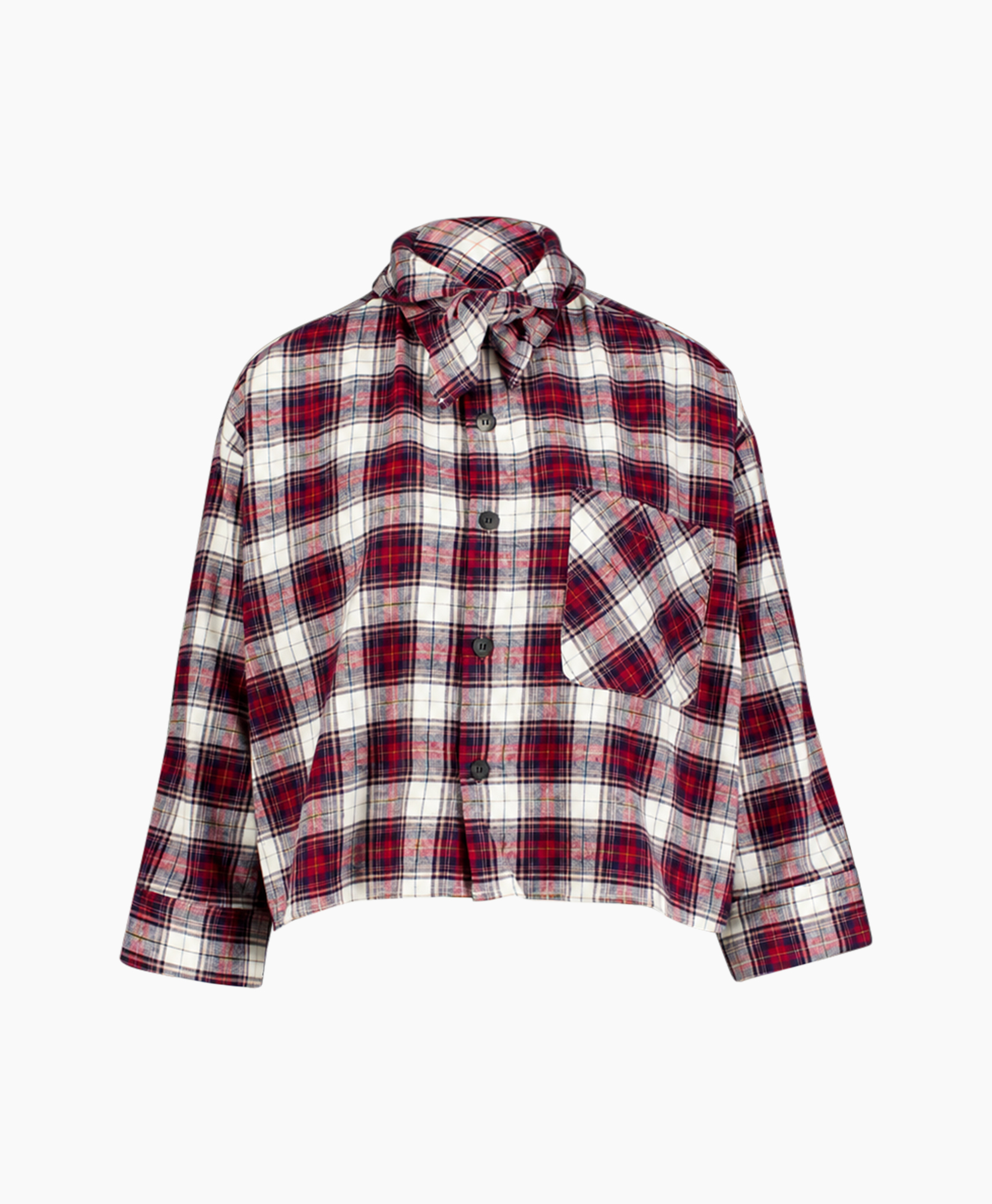 vloerkleed, hemd, flanel, knopsluiting, zak