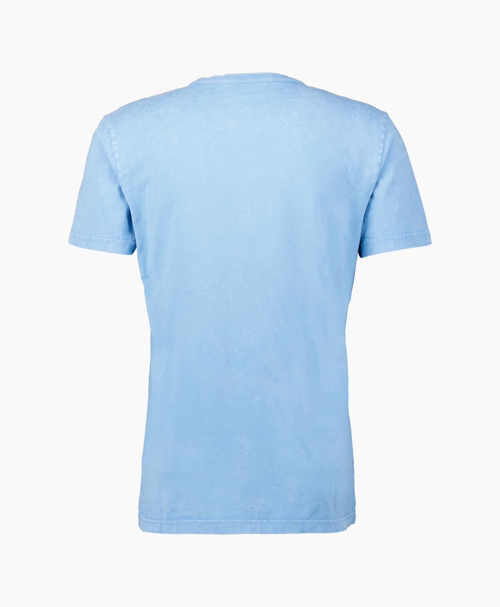 Woolrich  T-shirt Korte Mouw Macro Logo Blauw