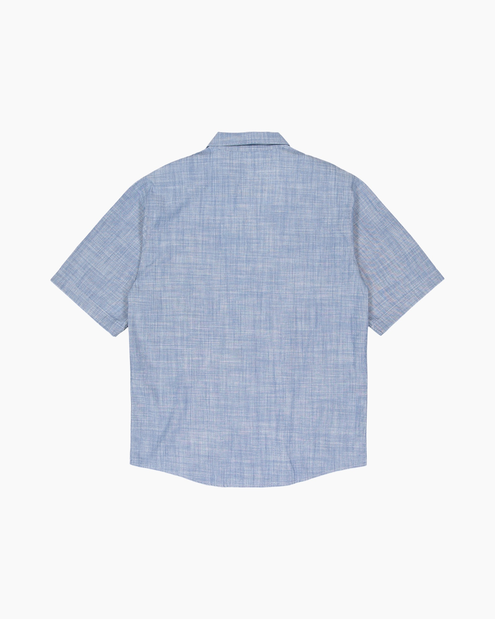 Overhemd Anthony Resort Chambray Shirt Ss Blauw Overhemd Anthony Resort Chambray Shirt Ss Blauw