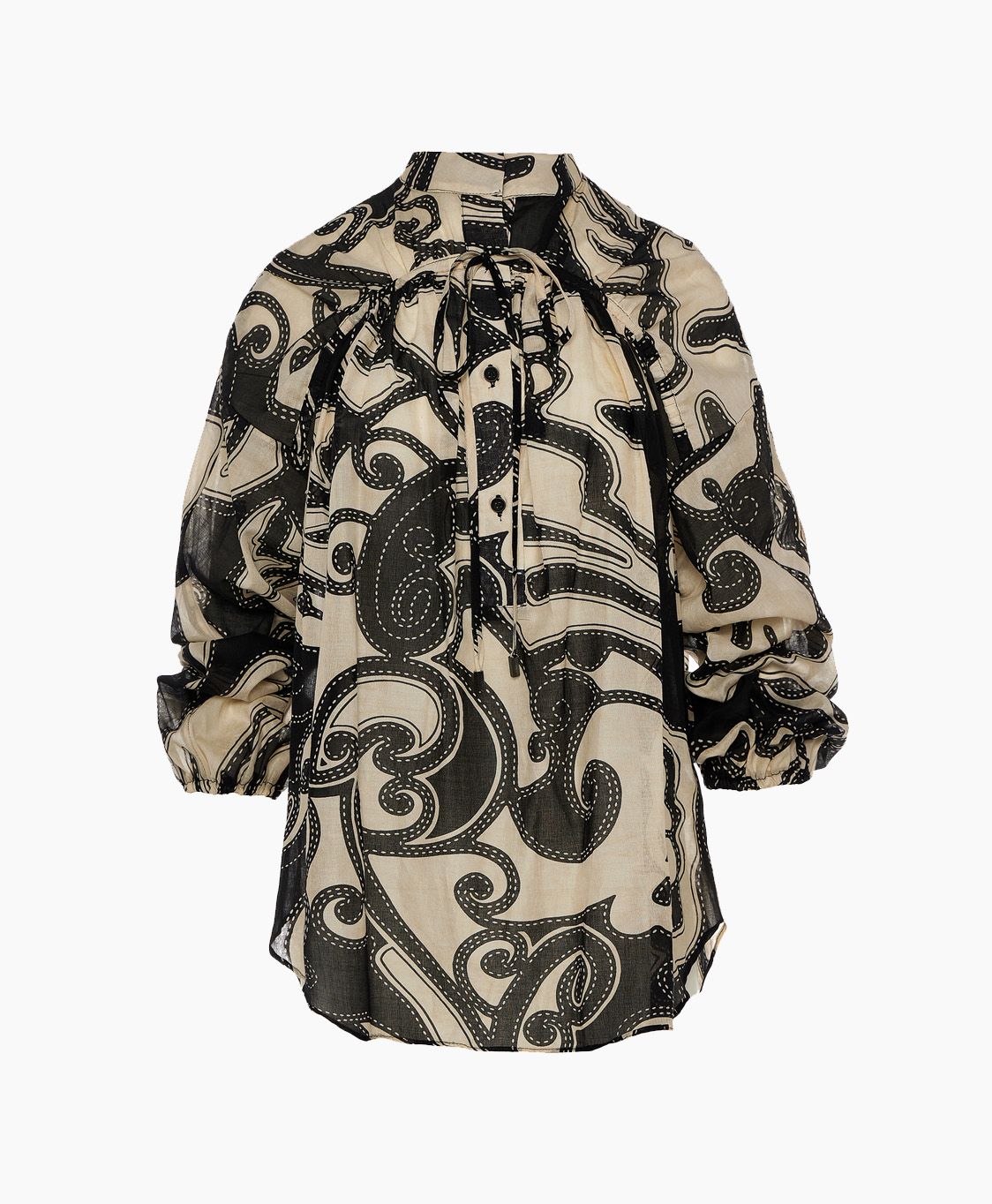 Devotion Blouse Dess Zwart dessin