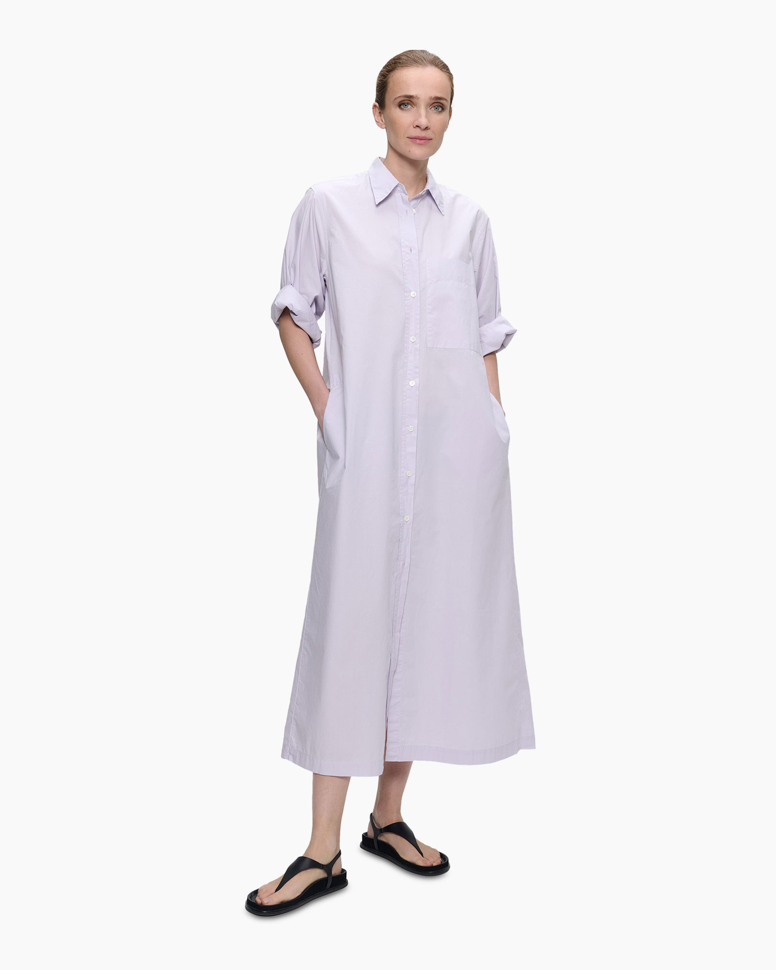 Mini Jurk Shirt Dress Paars