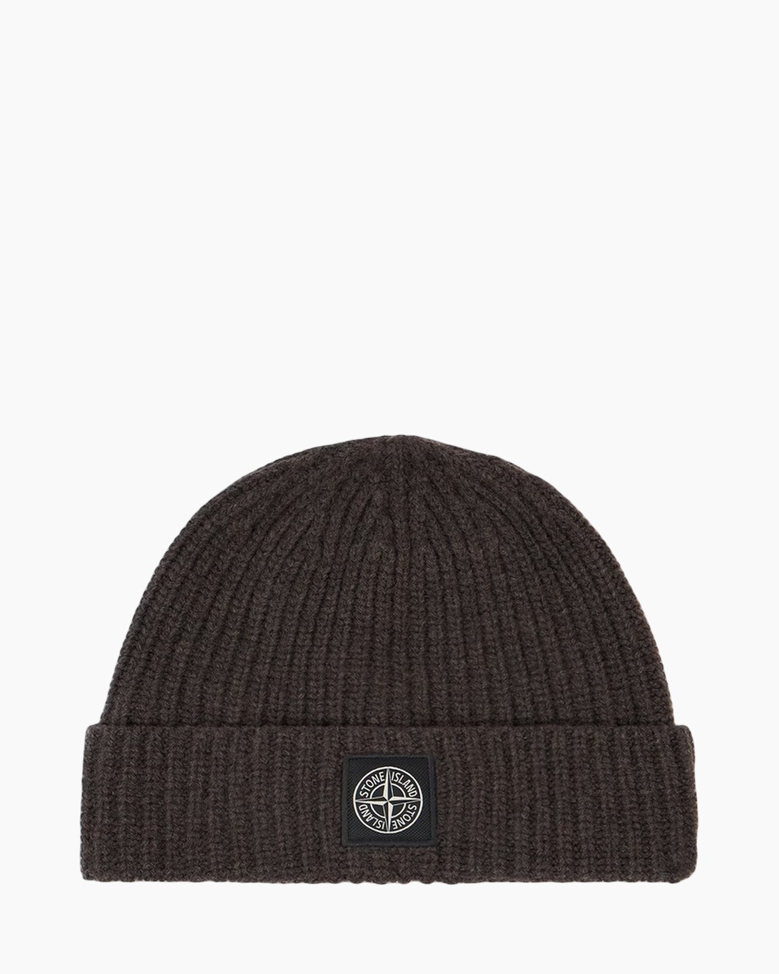 slof, breek, bruin, omgeslagen zoom, logo patch, bontmuts, breisel, donkerbruin, ribbel, omgeslagen boord