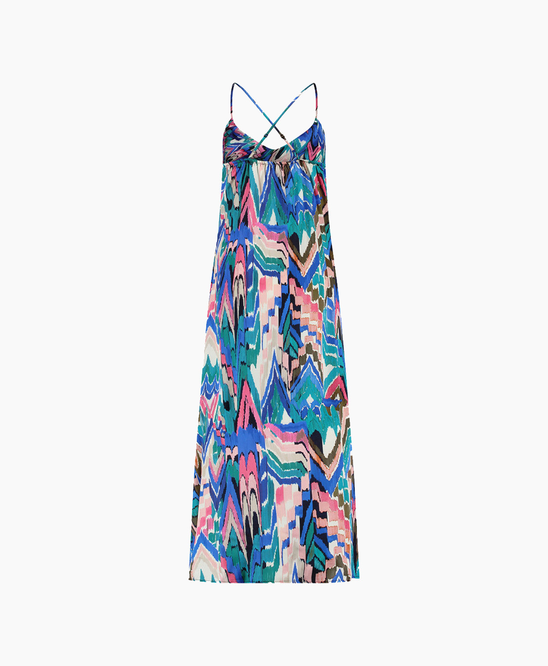 Studio Anneloes Jurk Meghan Satin Aquarel Dress Off White