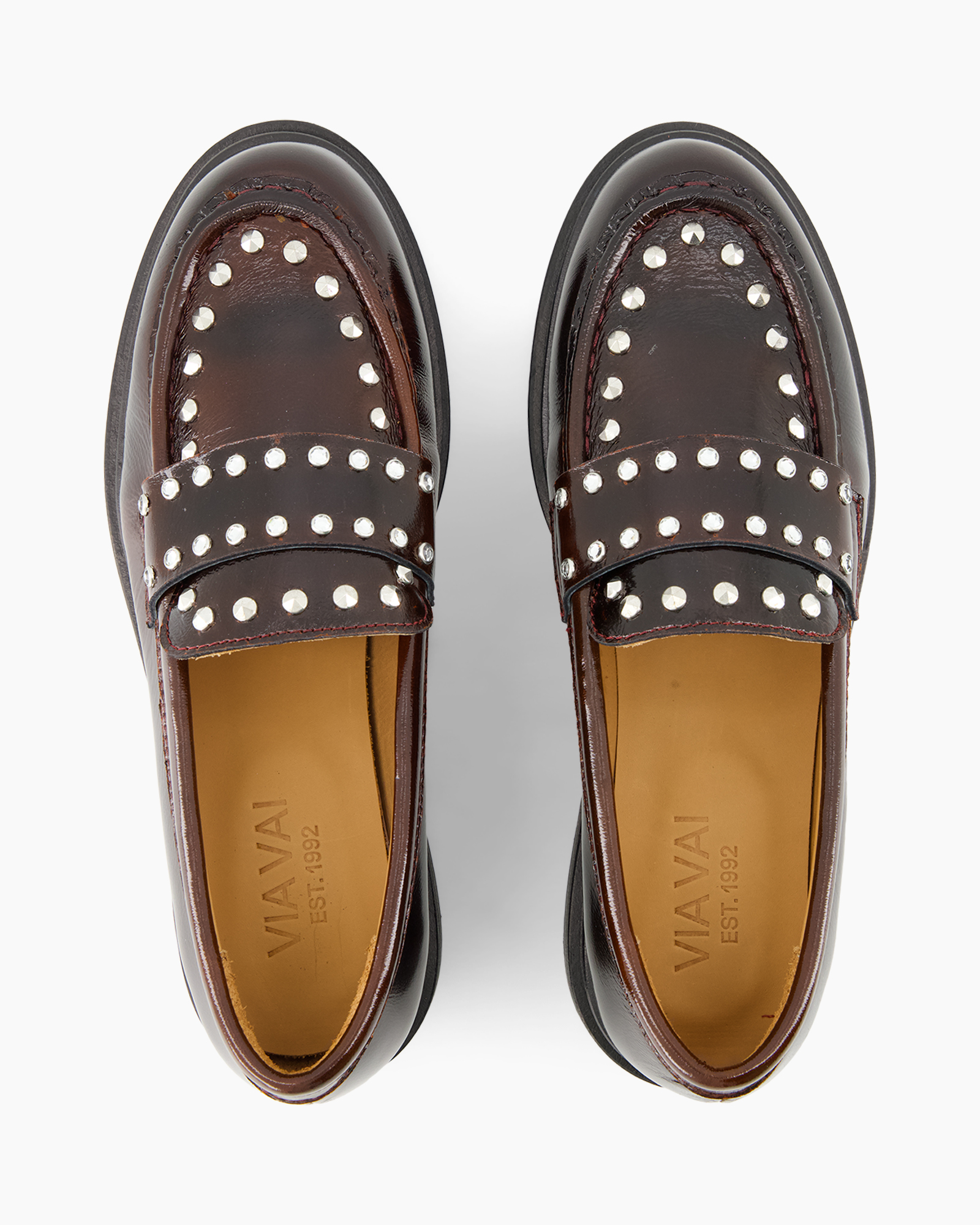 loafers, studded, penny loafer, leer, bruin