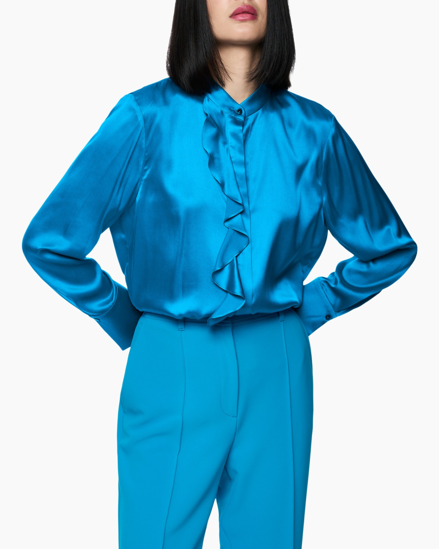 Blouse Zc 51.24 W78 turquoise