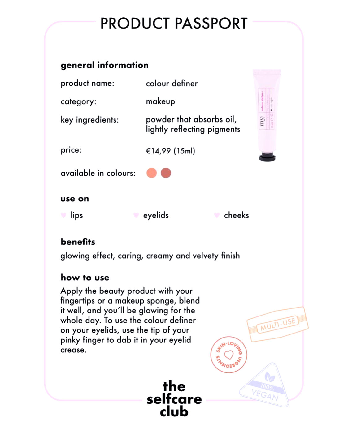 My Jewellery Colour Definer Mj05756 Rose