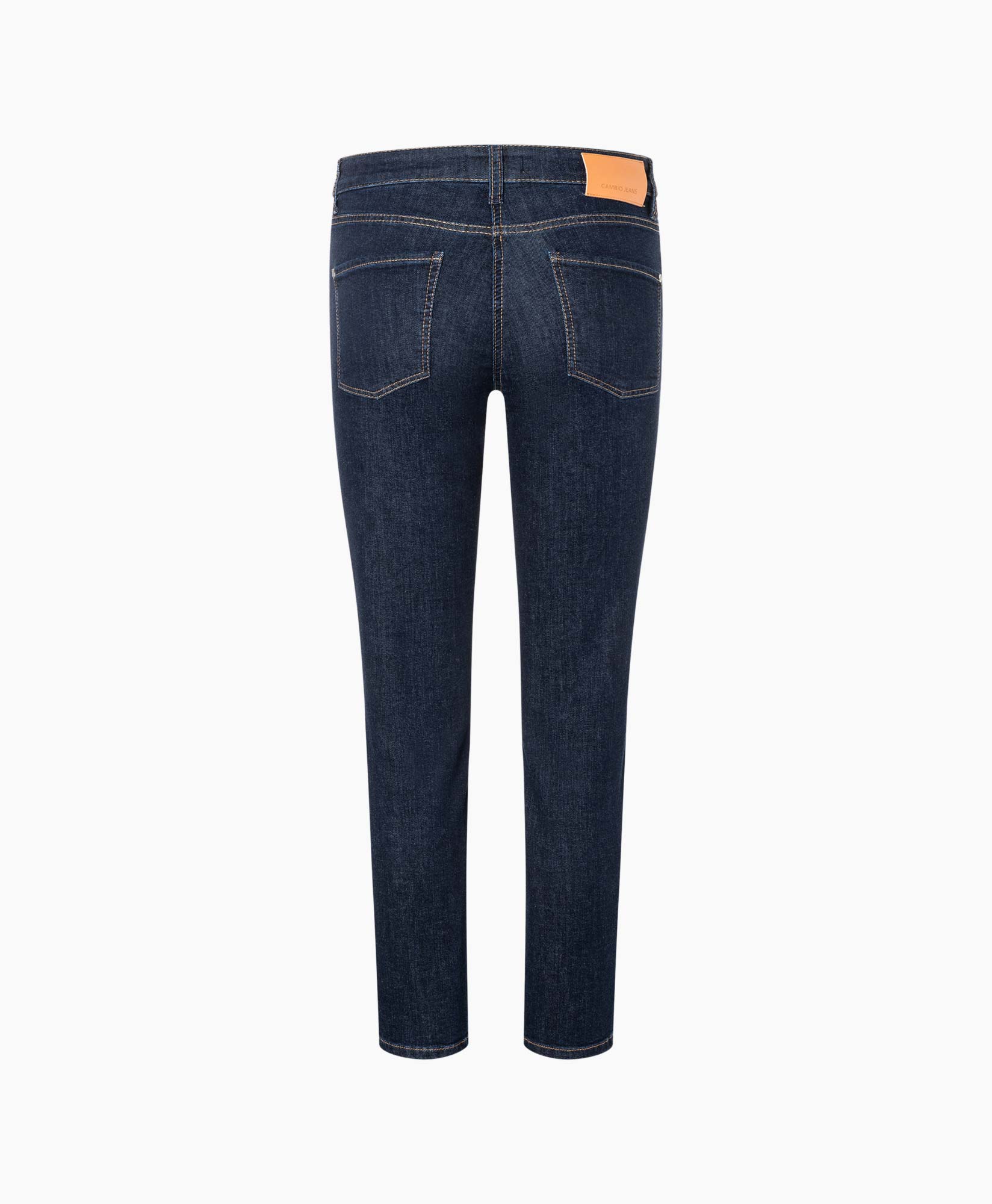 Cambio Jeans Piper Cropped Hr Stretch Blue Denim Blauw