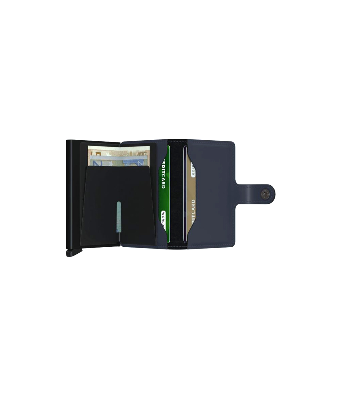 Secrid Diversen Miniwallet Matte Night Blue Donker Blauw